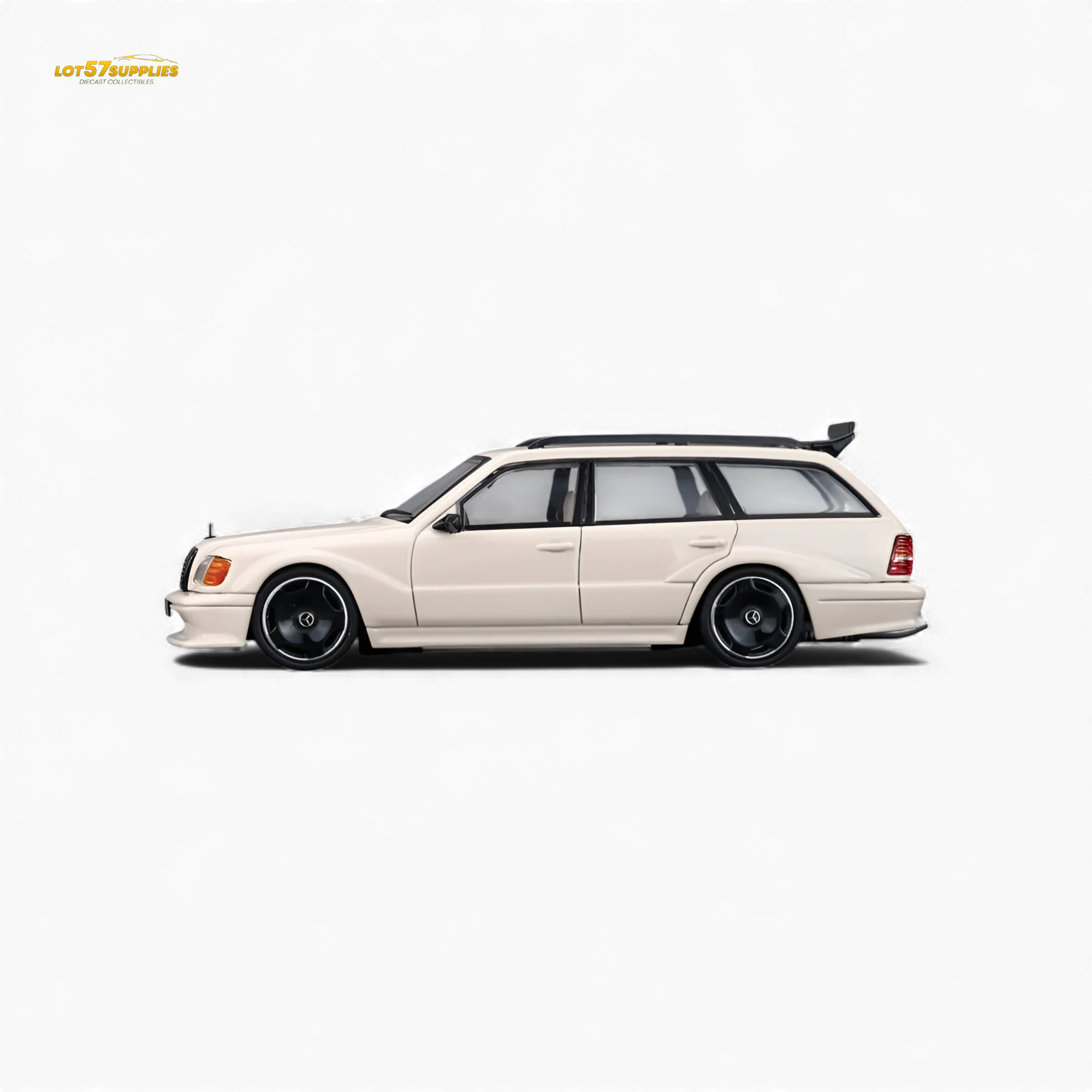 Mortal Mercedes-Benz S124 Milk Tea Color 1:64 - Image 6