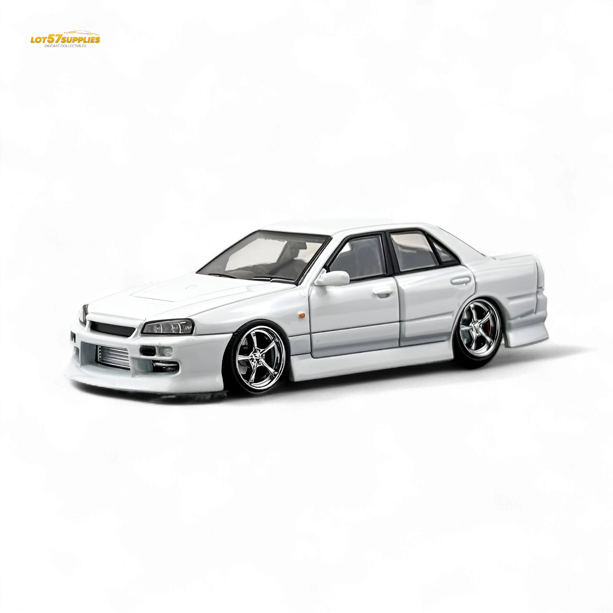 Mortal Nissan ER34 Skyline Uras Pearl White 1:64 - Image 2