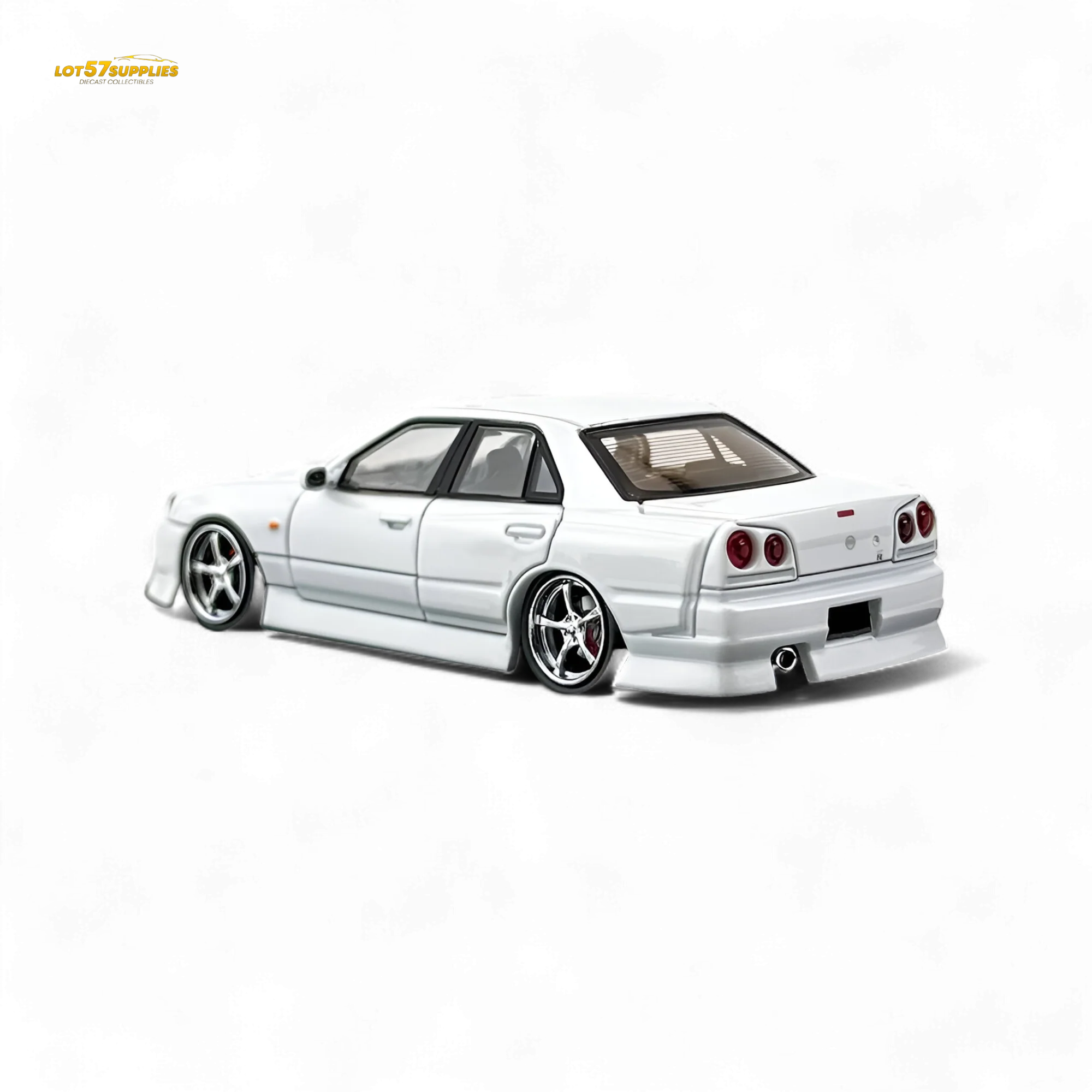 Mortal Nissan ER34 Skyline Uras Pearl White 1:64 - Image 4