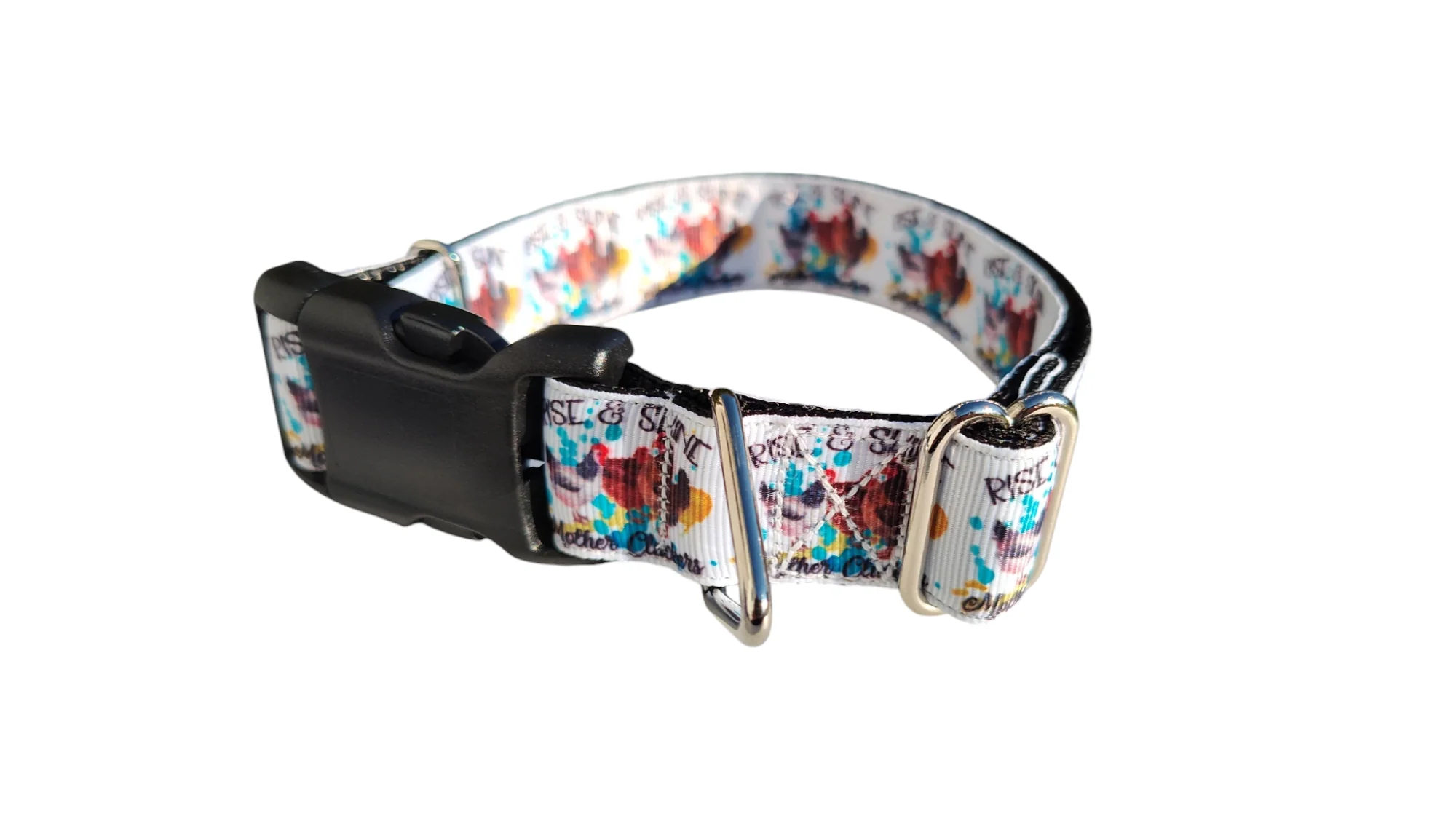 Mother Cluckers Chicken Nylon Dog Collar - Image 2