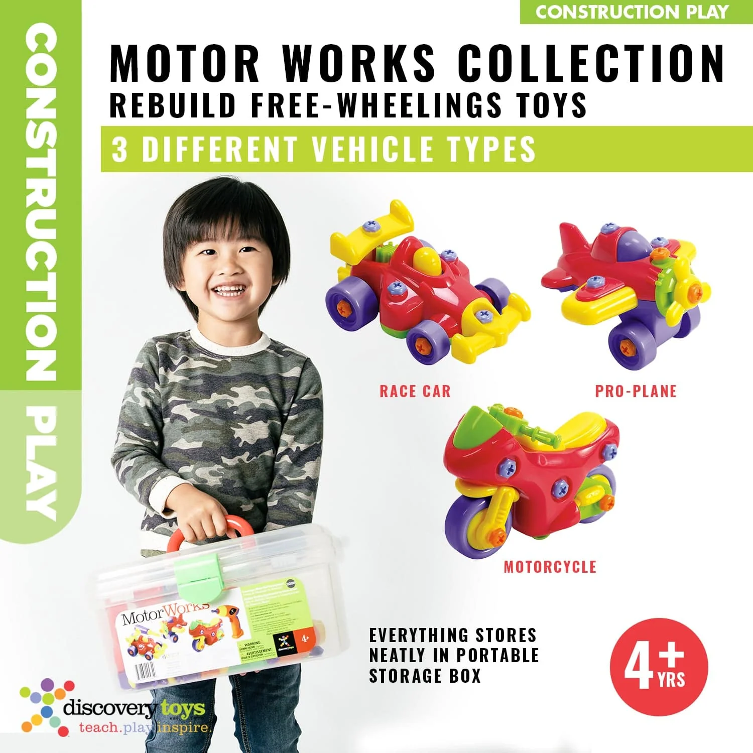 MOTOR WORKS DIY Take-Apart Vehicles Set - Image 4