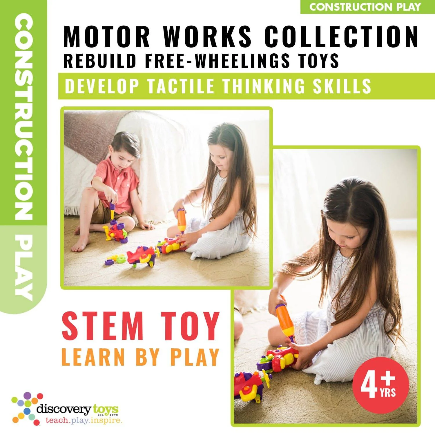 MOTOR WORKS DIY Take-Apart Vehicles Set - Image 5