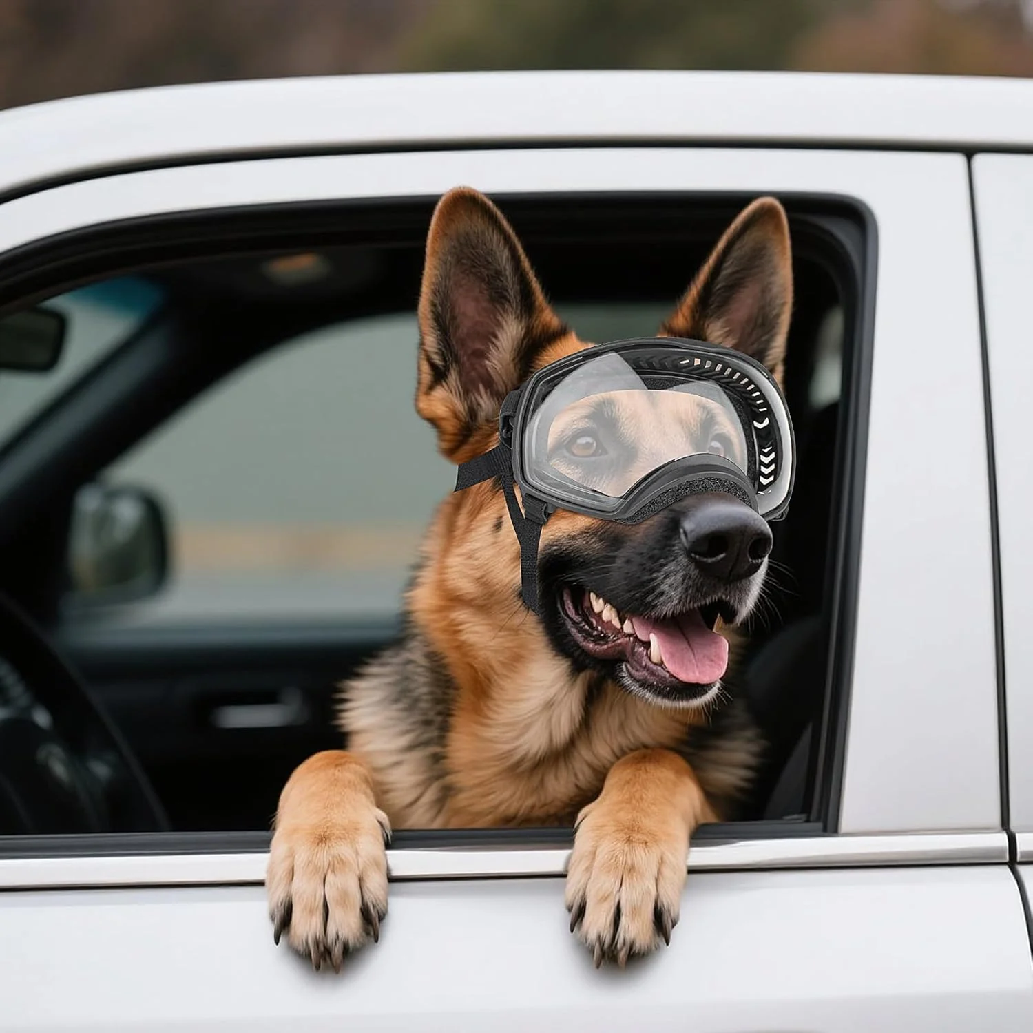 Motorcycle Dog Goggles Tactical Windproof For Large Dog - Image 3