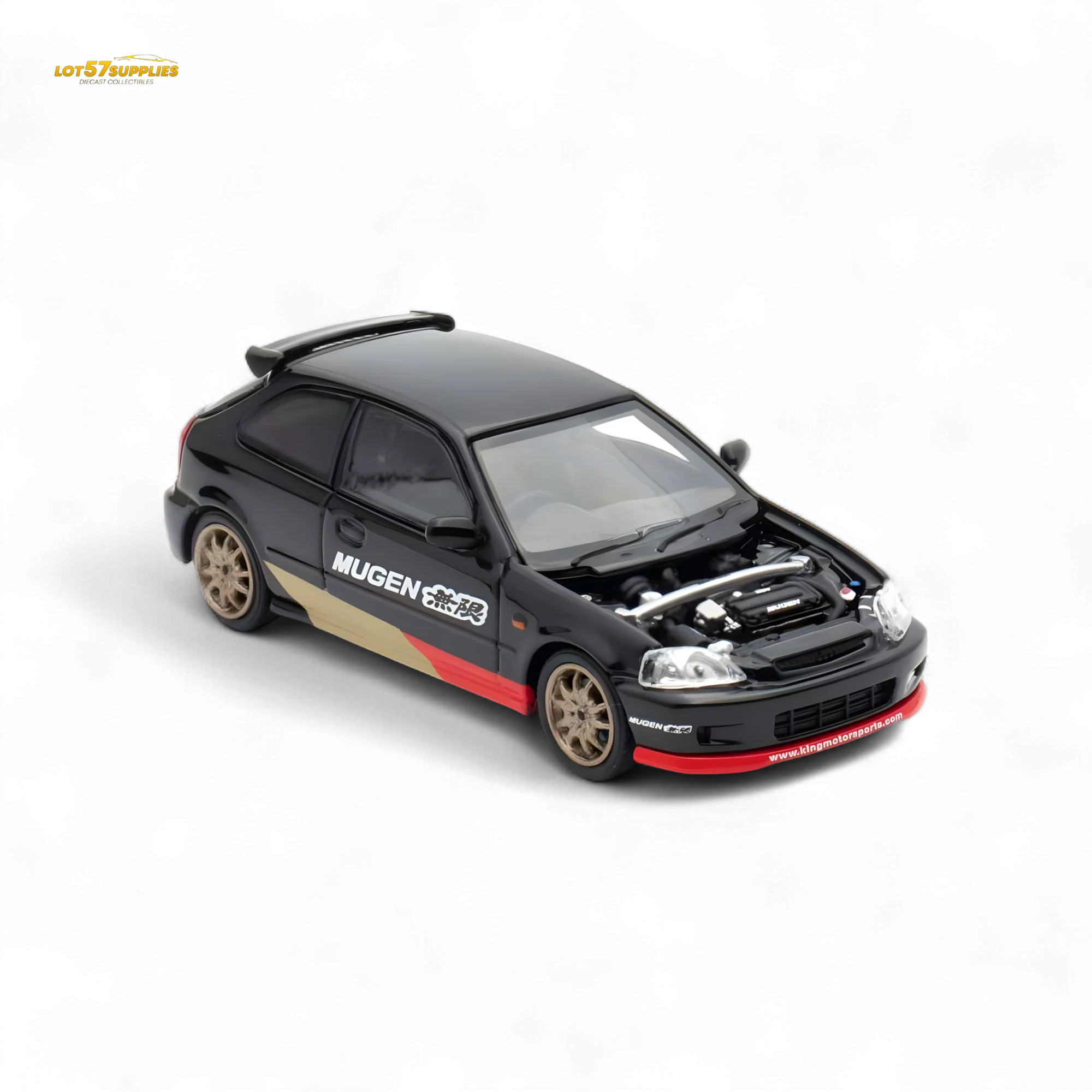 Motorhelix Honda Civic EK9 MUGEN Black 1:64 - Image 3