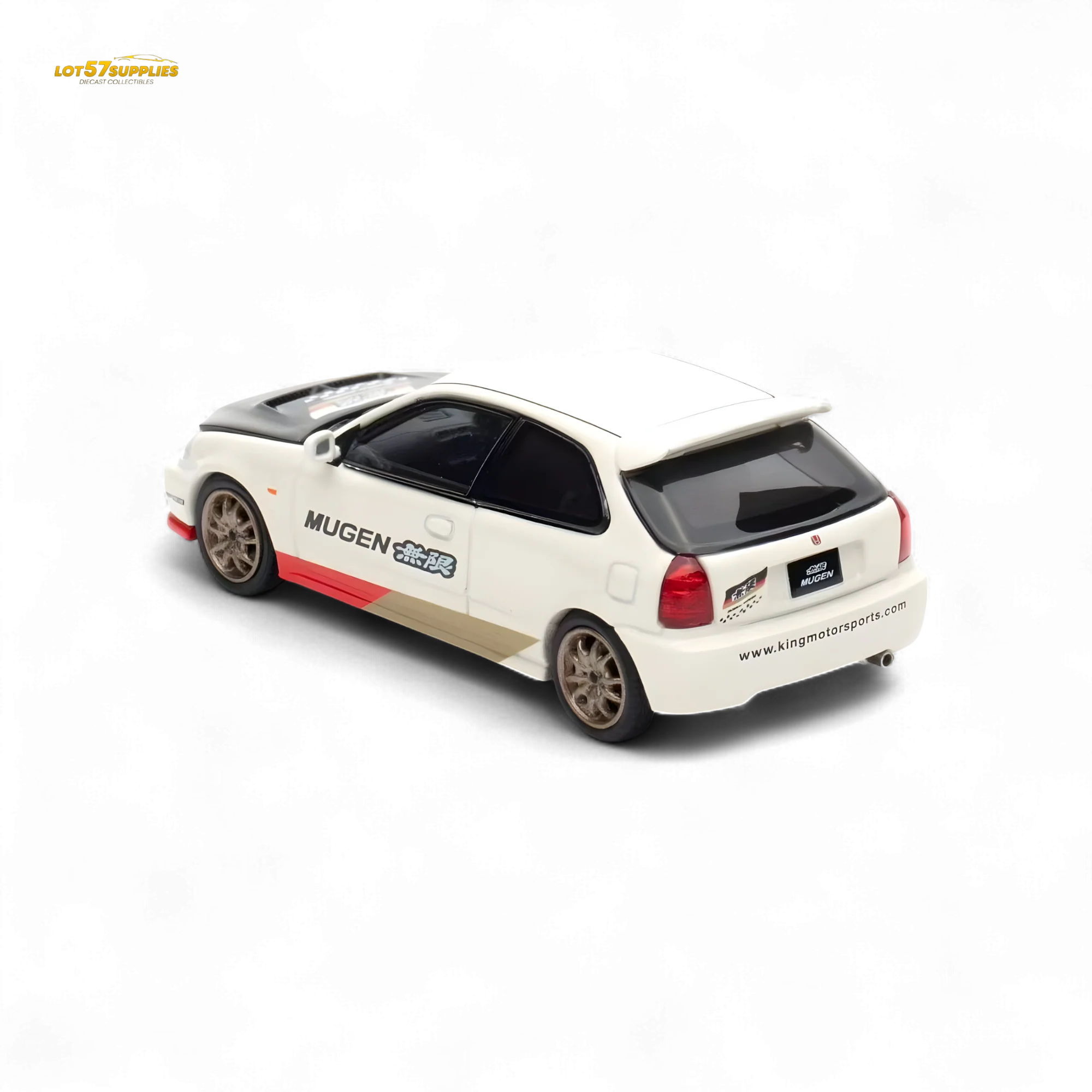 Motorhelix Honda Civic EK9 MUGEN White 1:64 - Image 3