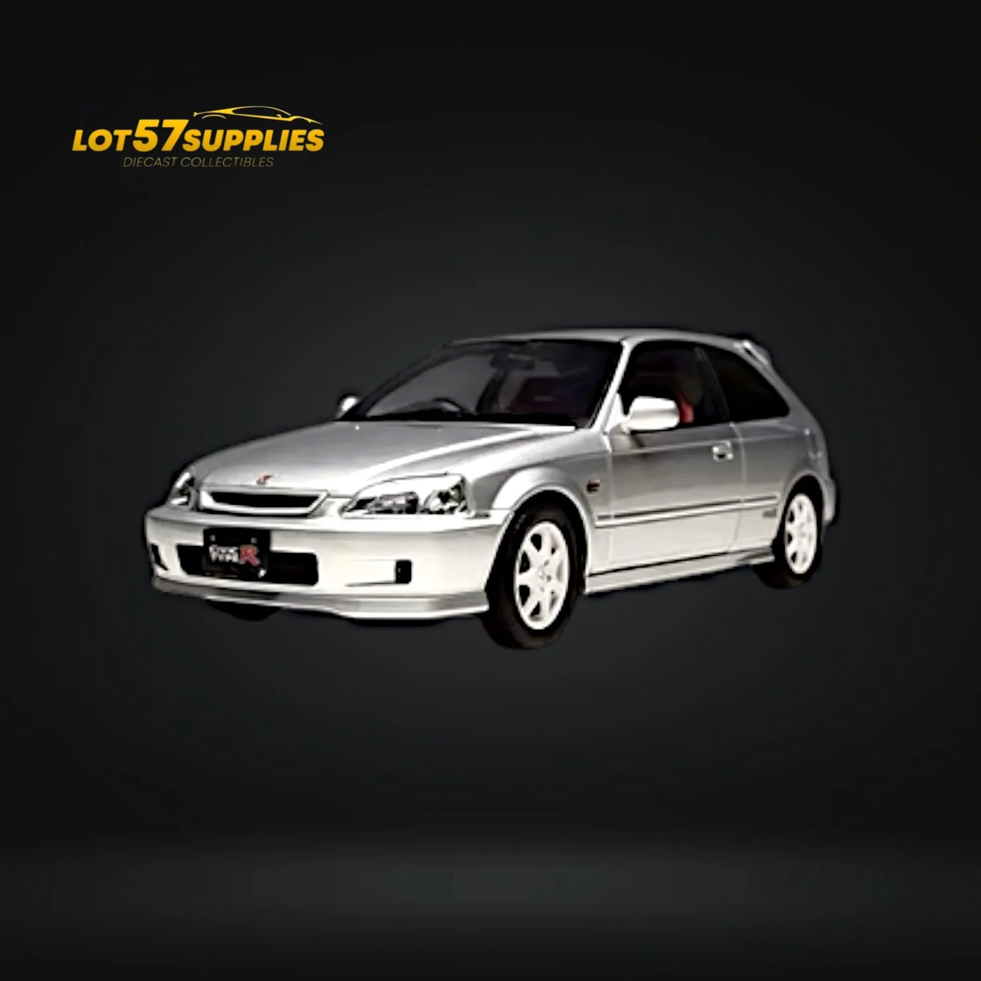 MOTORHELIX Honda Civic Type-R EK9 Silver 1:18 - Image 2