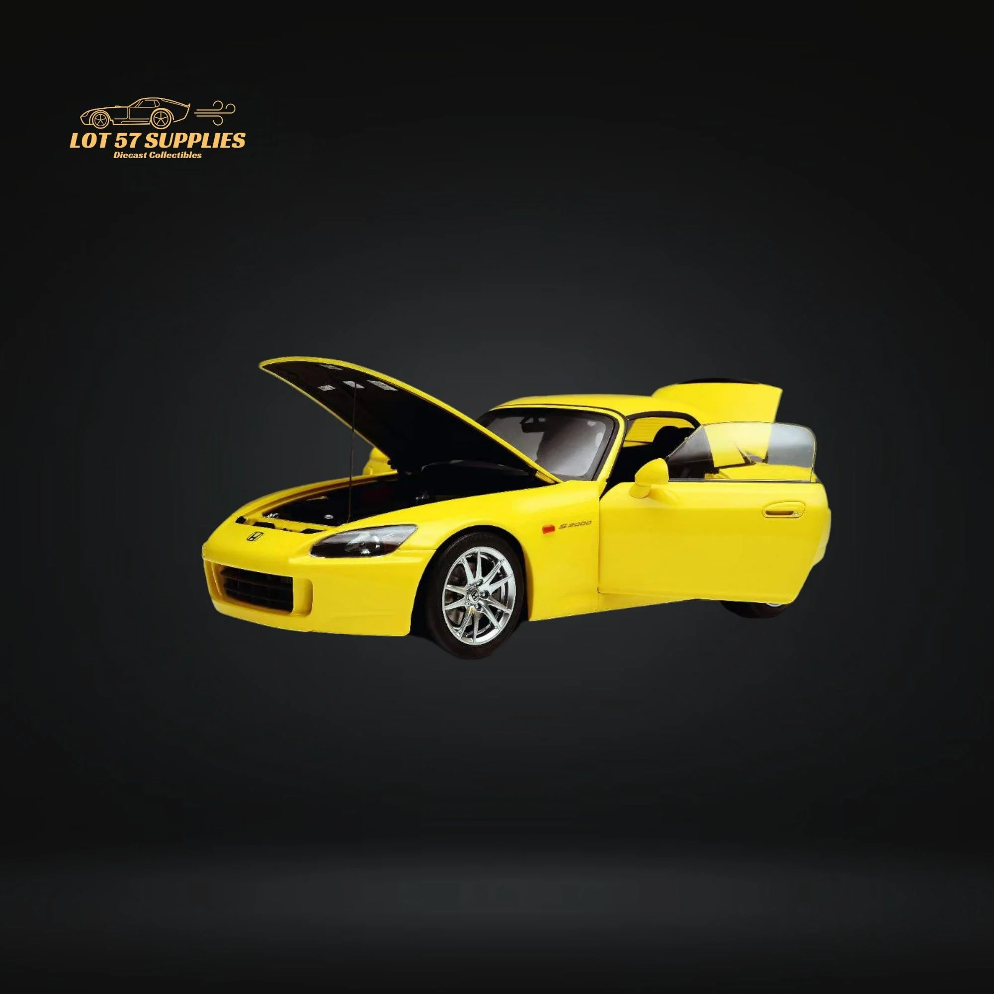 Motorhelix Honda S2000 AP2 Indy Yellow Pearl 1:18 Scale - Image 2