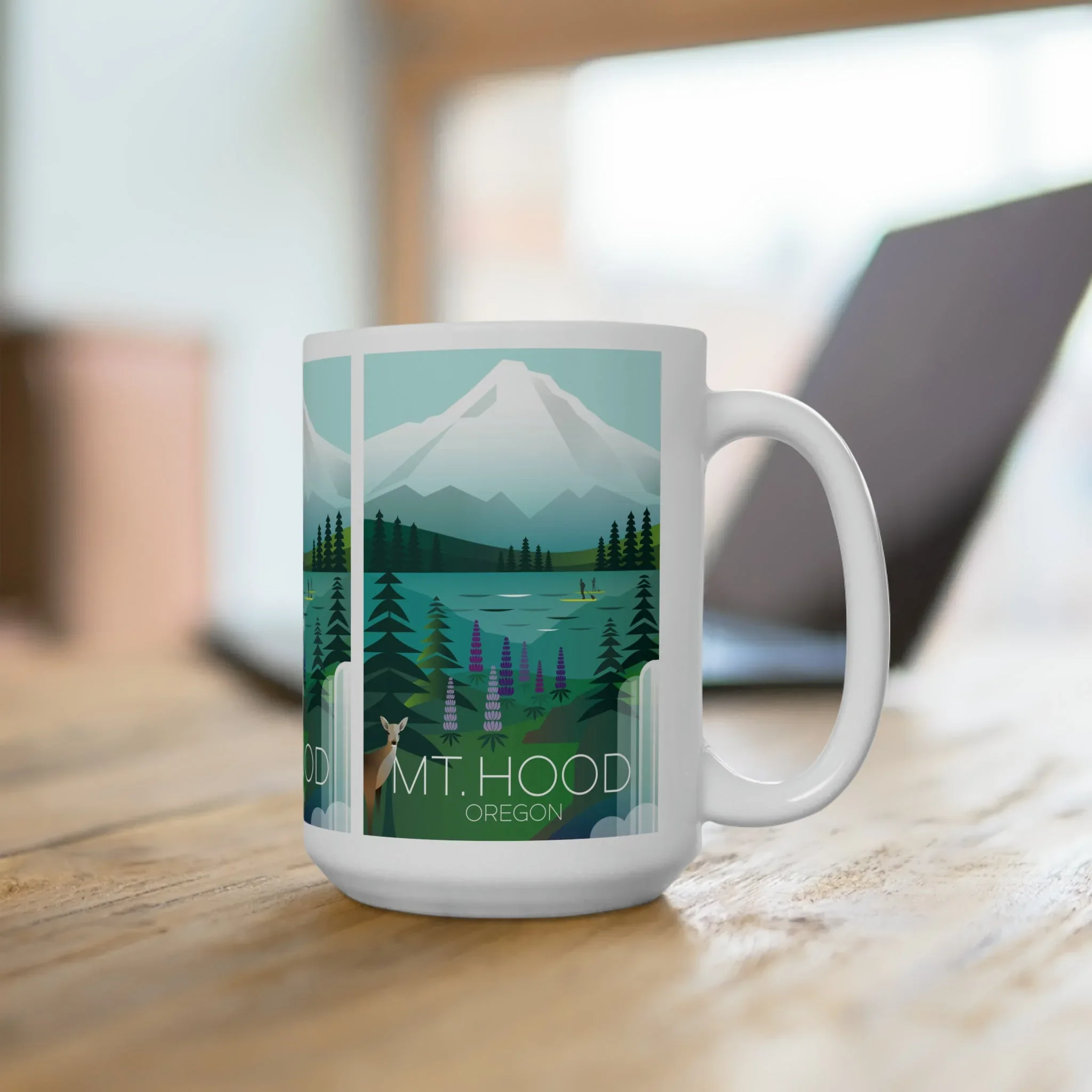 Mount Hood Ceramic Mug 11oz or 15oz - Image 4