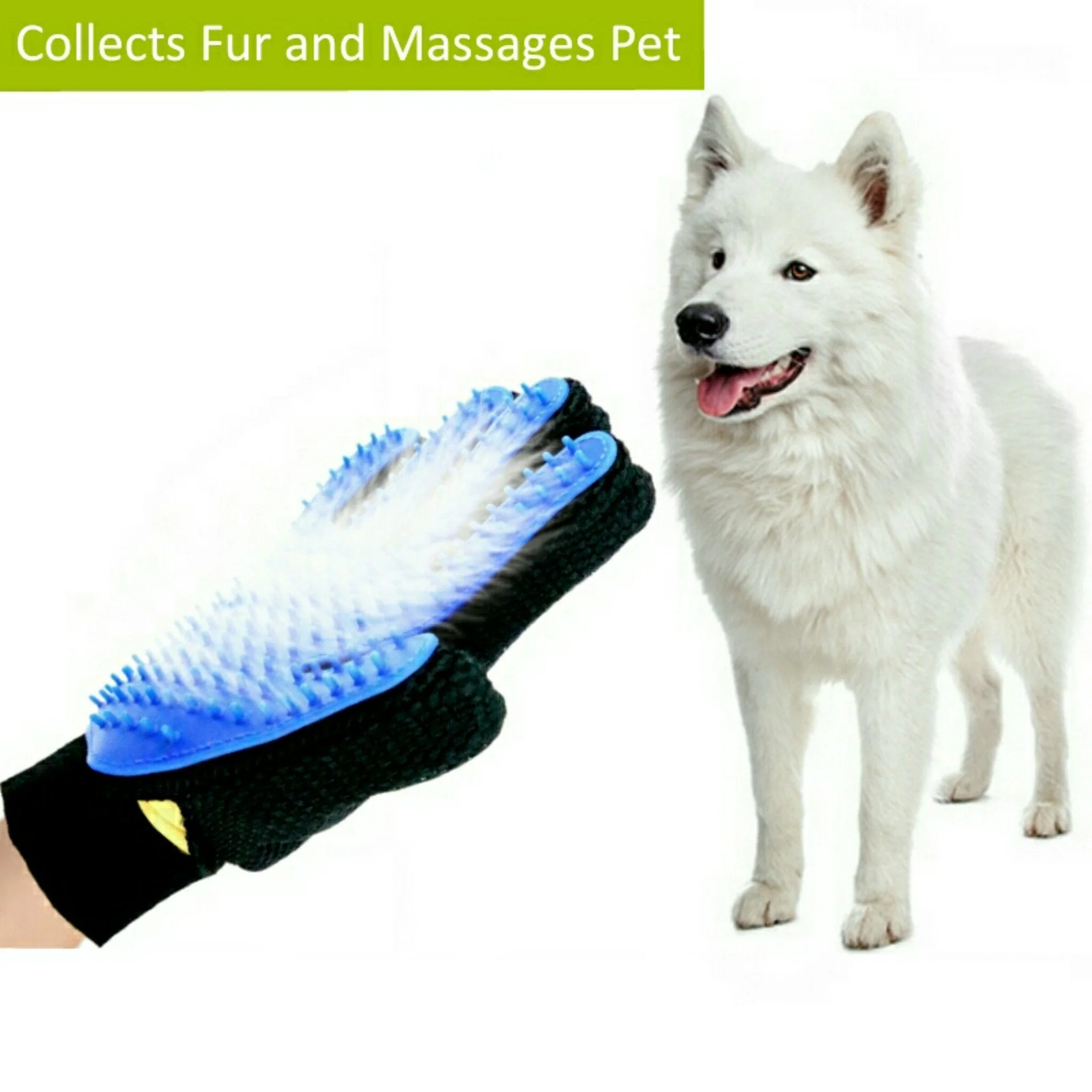 Mr. Peanut's 2 Pak HanD 259 Silicone Pins Pet Grooming Gloves - Image 14