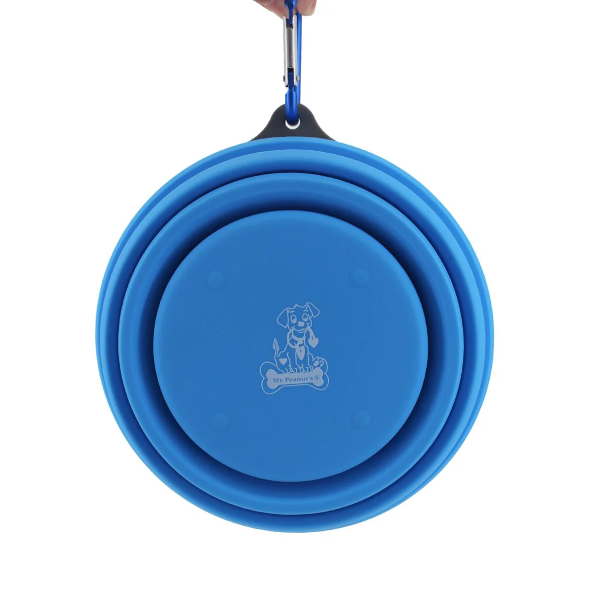Mr. Peanut's 30oz Collapsible Silicone Camping Bowl with Lid & Foldable Fork - Image 11