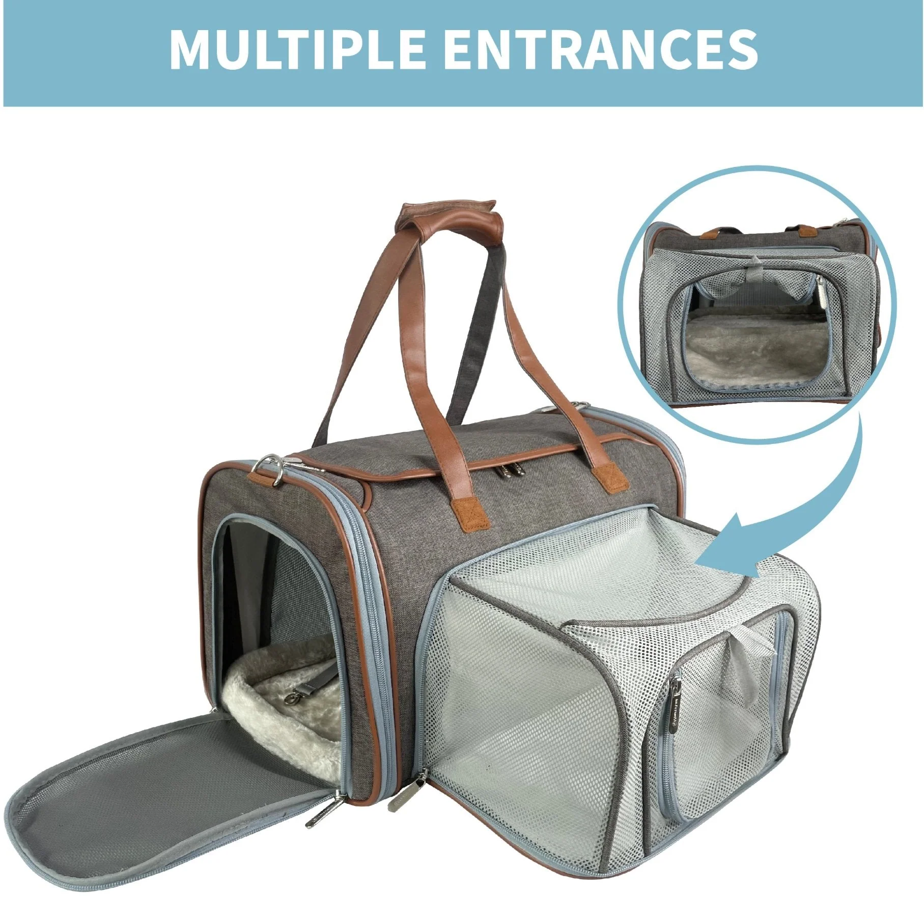 Mr. Peanut's Gold Series Big Apple XL Expandable Pet Carrier V3.0 - Image 6