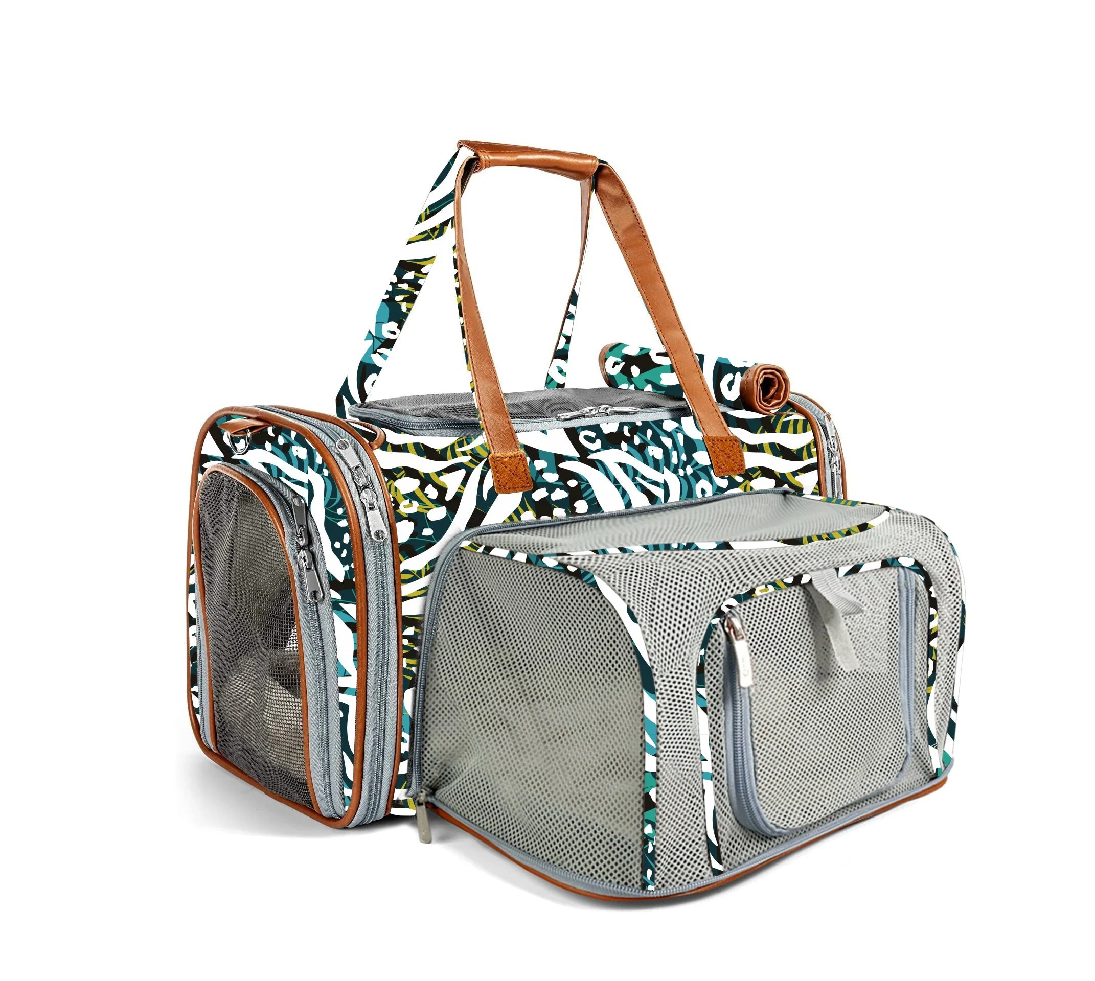 Mr. Peanut's Gold Series Standard Size Airline Compliant Expandable Pet Carrier - Prints Edition - Image 2