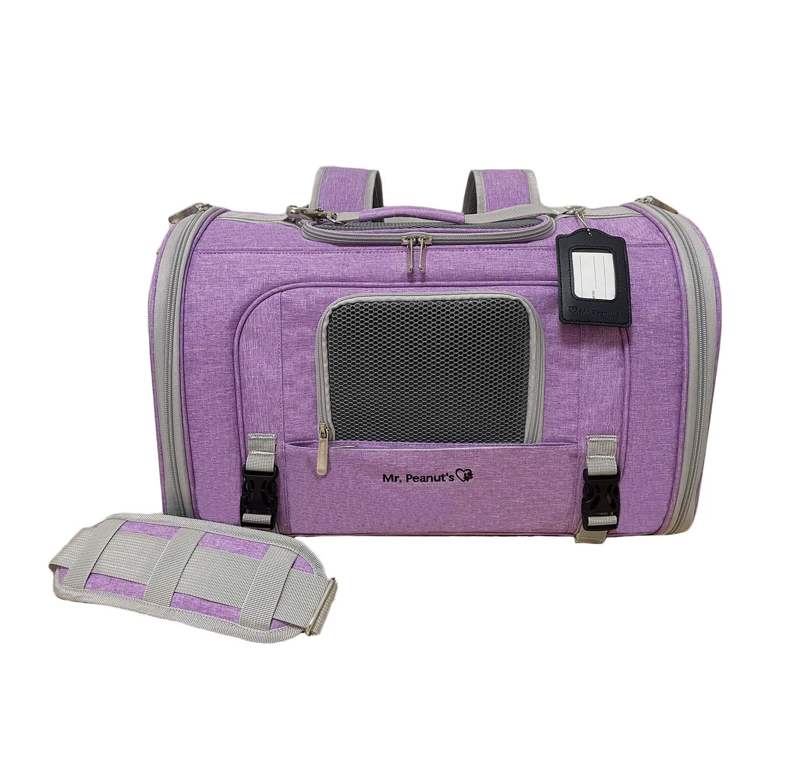 Mr. Peanut's Monterey Series Airline Compliant Horizontal Backpack Pet Carrier - Image 10