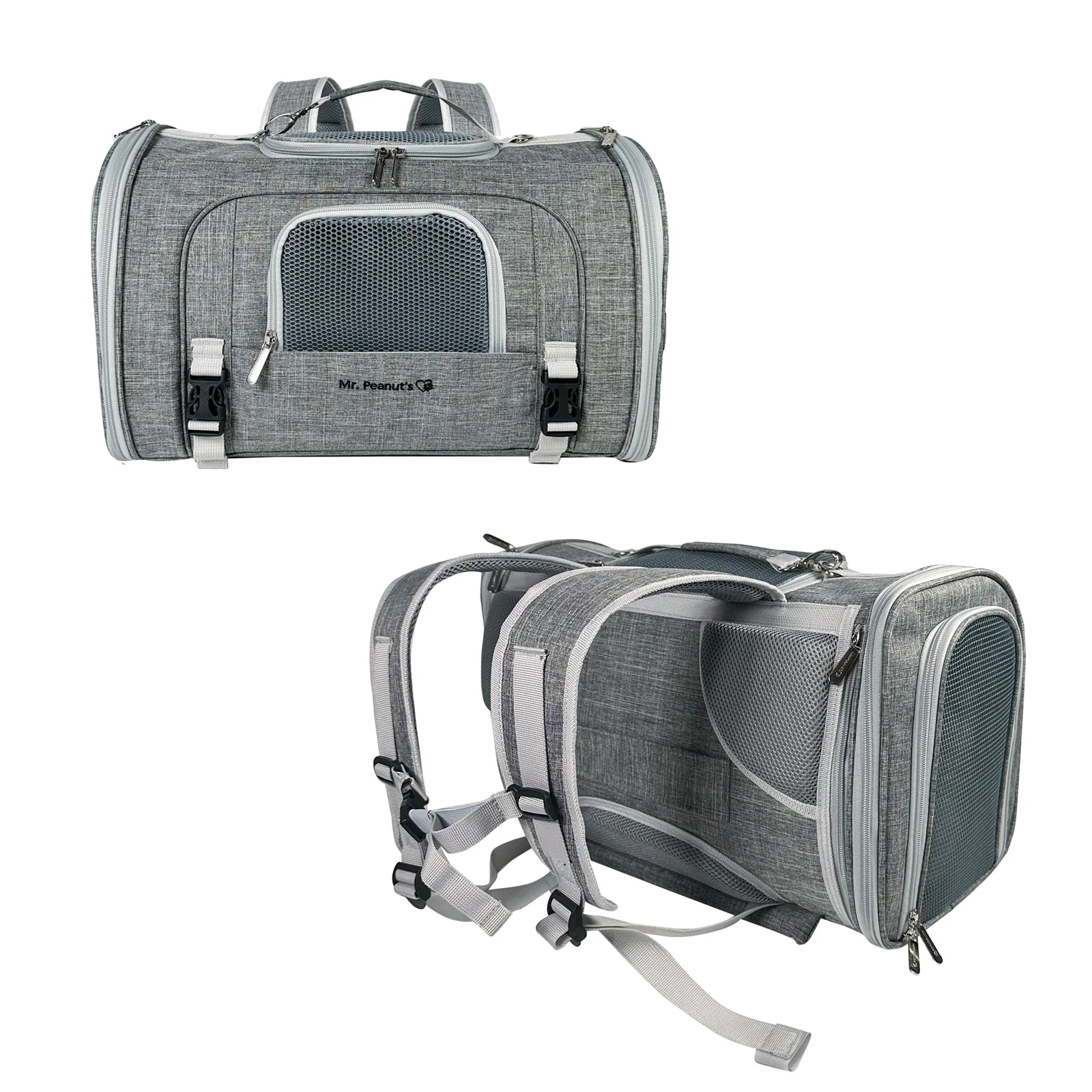 Mr. Peanut's Monterey Series Airline Compliant Horizontal Backpack Pet Carrier - Image 18
