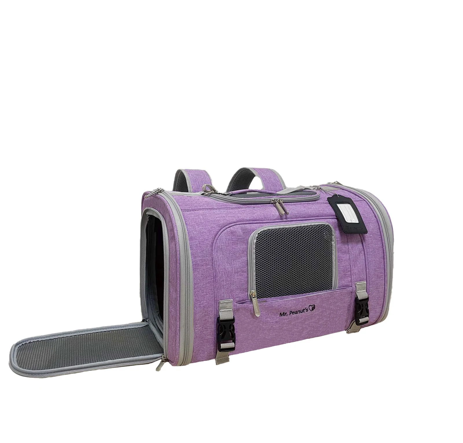 Mr. Peanut's Monterey Series Airline Compliant Horizontal Backpack Pet Carrier - Image 29