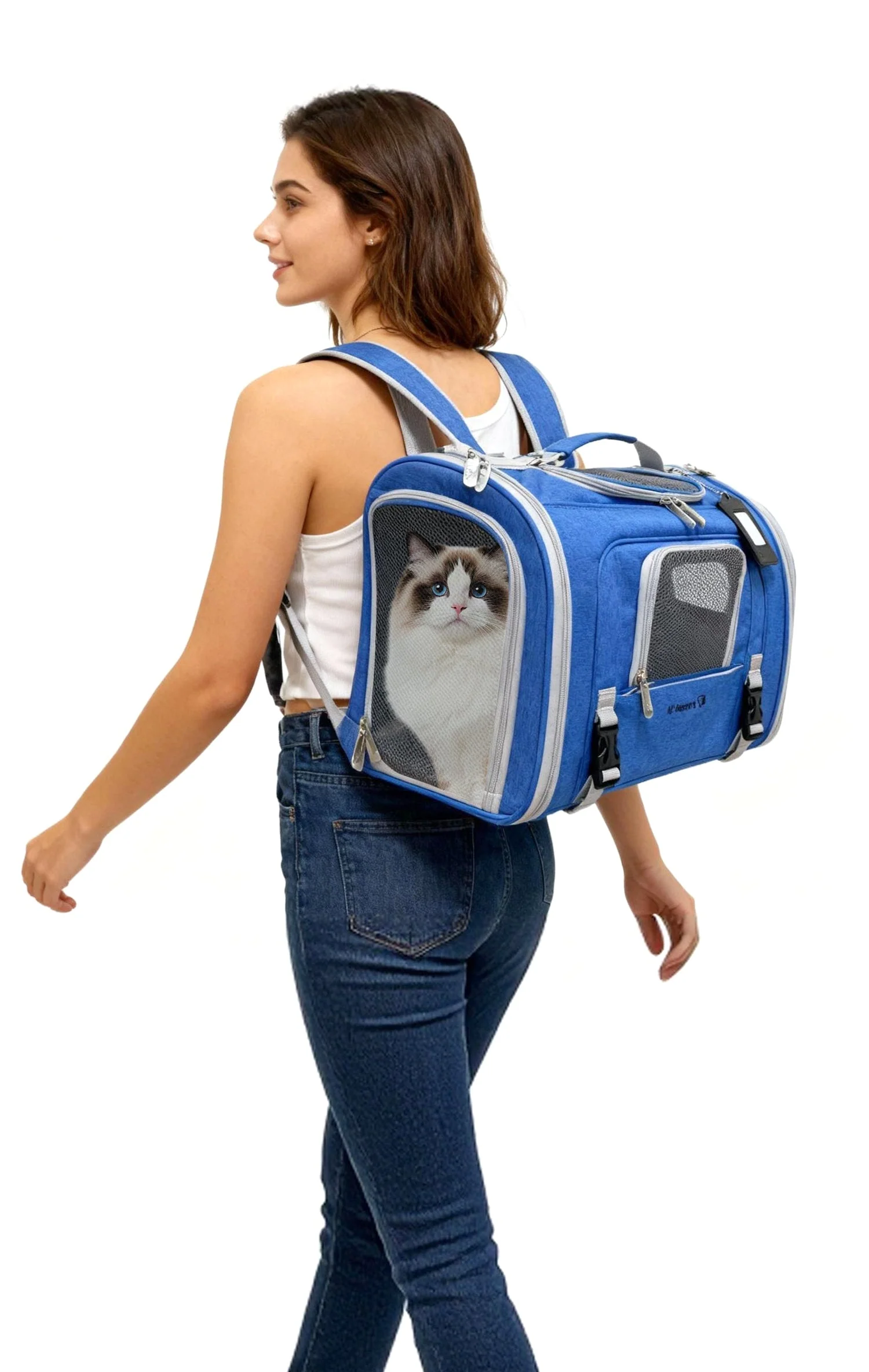 Mr. Peanut's Monterey Series Airline Compliant Horizontal Backpack Pet Carrier - Image 32