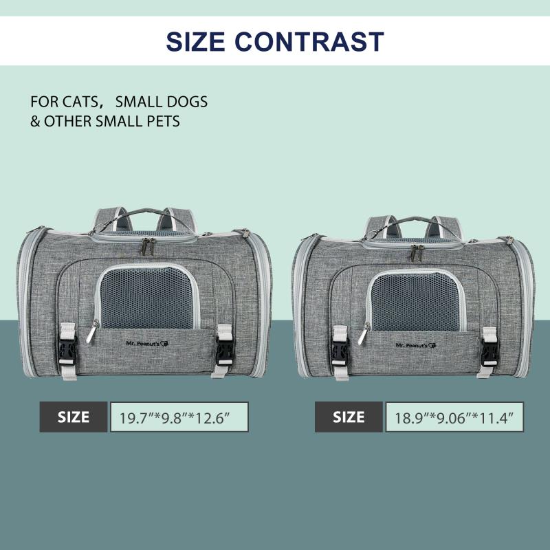 Mr. Peanut's Monterey Series Airline Compliant Horizontal Backpack Pet Carrier - Image 6
