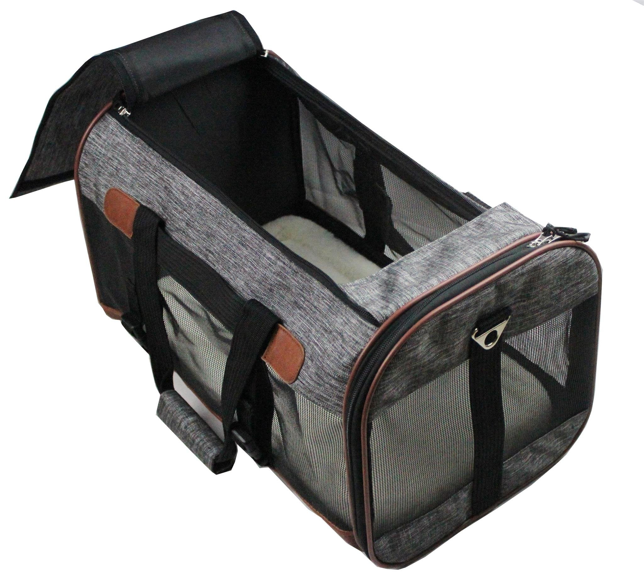 Mr. Peanut's Rhodium Series Mini Size Soft Sided Pet Carrier - Note Sizing in Description - Image 10