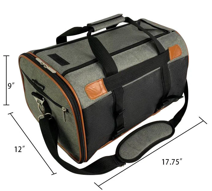 Mr. Peanut's Rhodium Series Mini Size Soft Sided Pet Carrier - Note Sizing in Description - Image 2