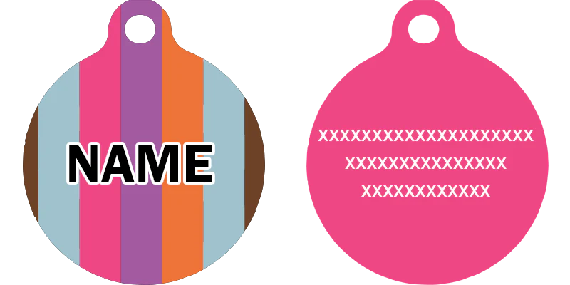 Multi-Stripe HD Dog ID Tag - Image 2