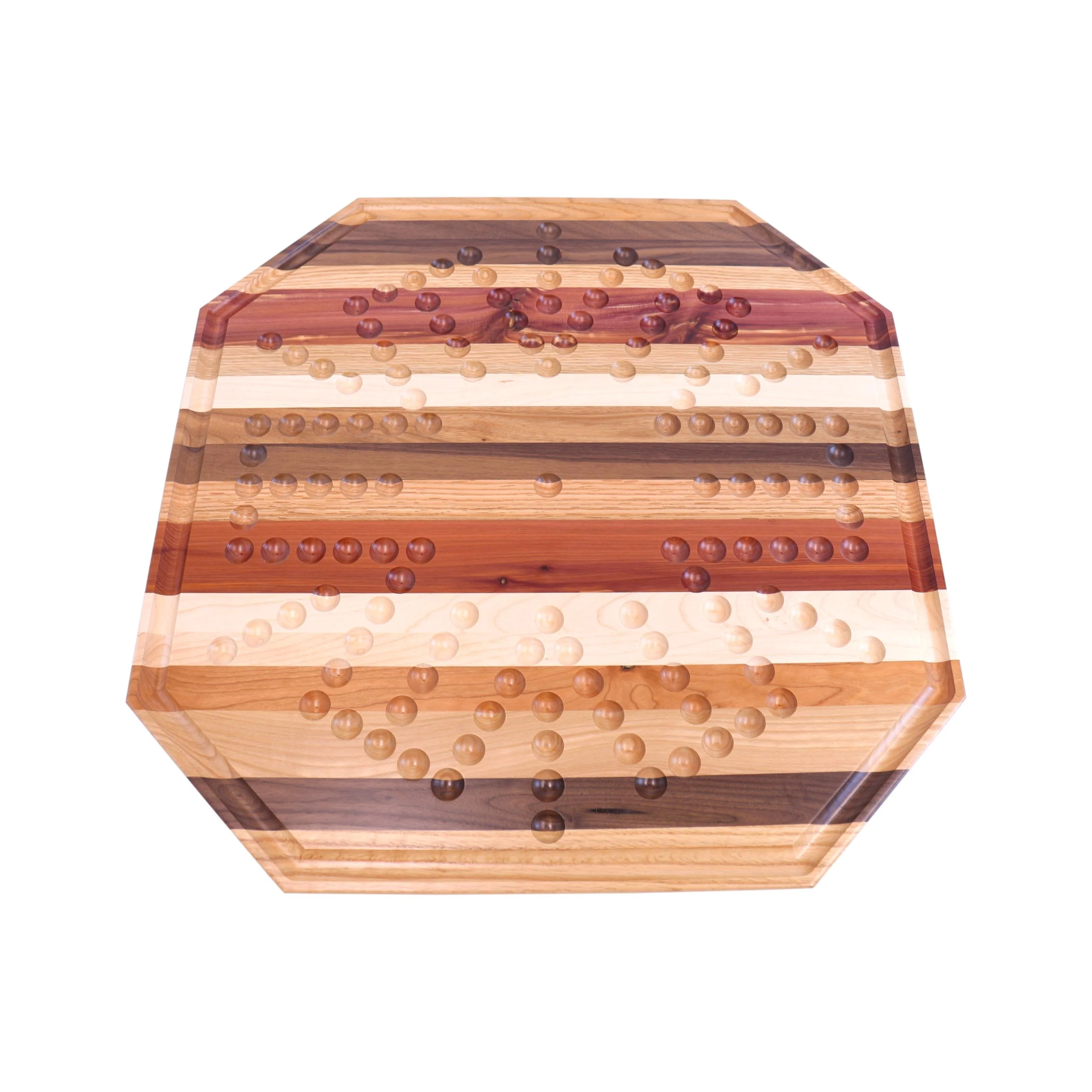 Multi-Wood Aggravation Marble Game Board Set, 24" Wide - Image 4
