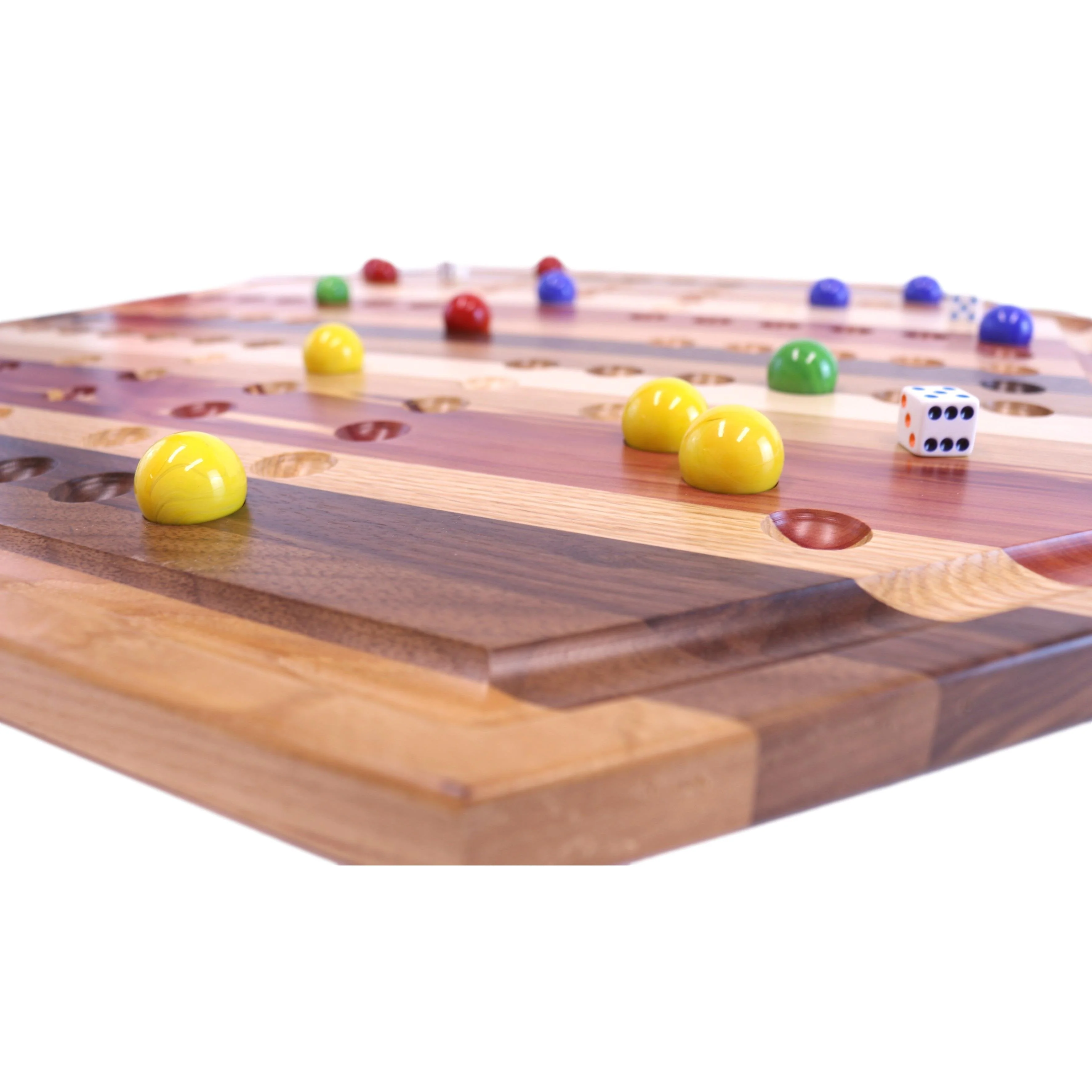 Multi-Wood Aggravation Marble Game Board Set, 24" Wide - Image 7