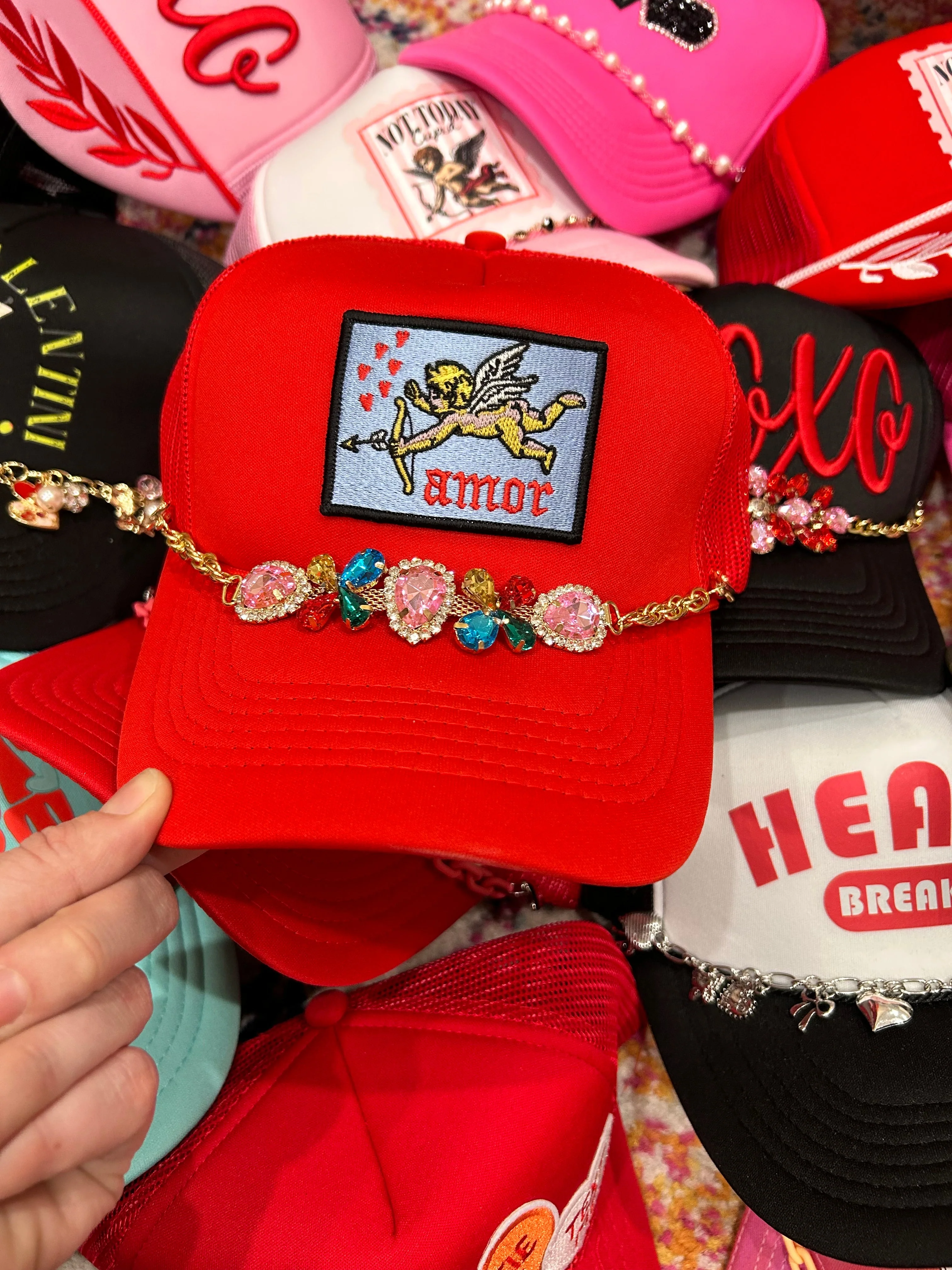 Multicolor Rhinestone Trucker Chain - Image 2