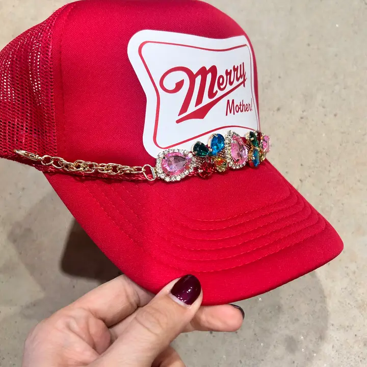 Multicolor Rhinestone Trucker Chain - Image 4