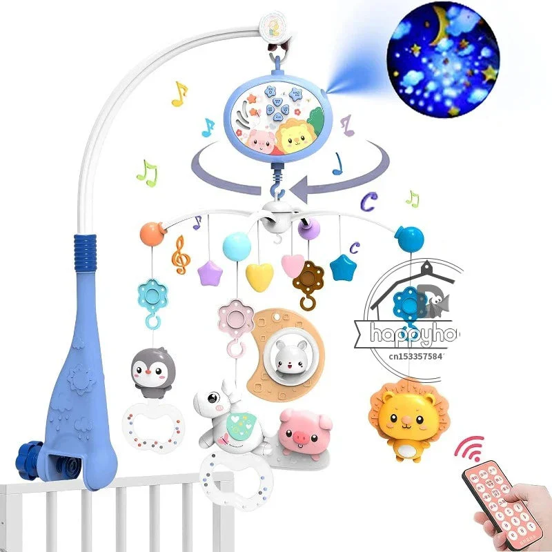Musical Baby Crib Mobile - Lights, Music & Projection | Remote Control Crib Toy for Newborns - Image 14