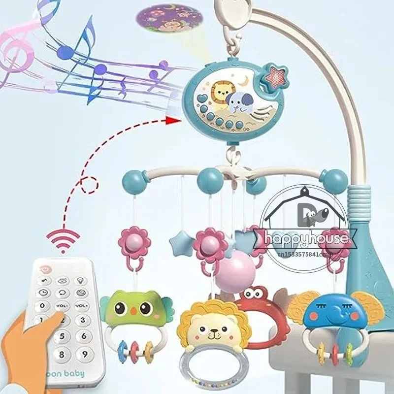 Musical Baby Crib Mobile - Lights, Music & Projection | Remote Control Crib Toy for Newborns - Image 7