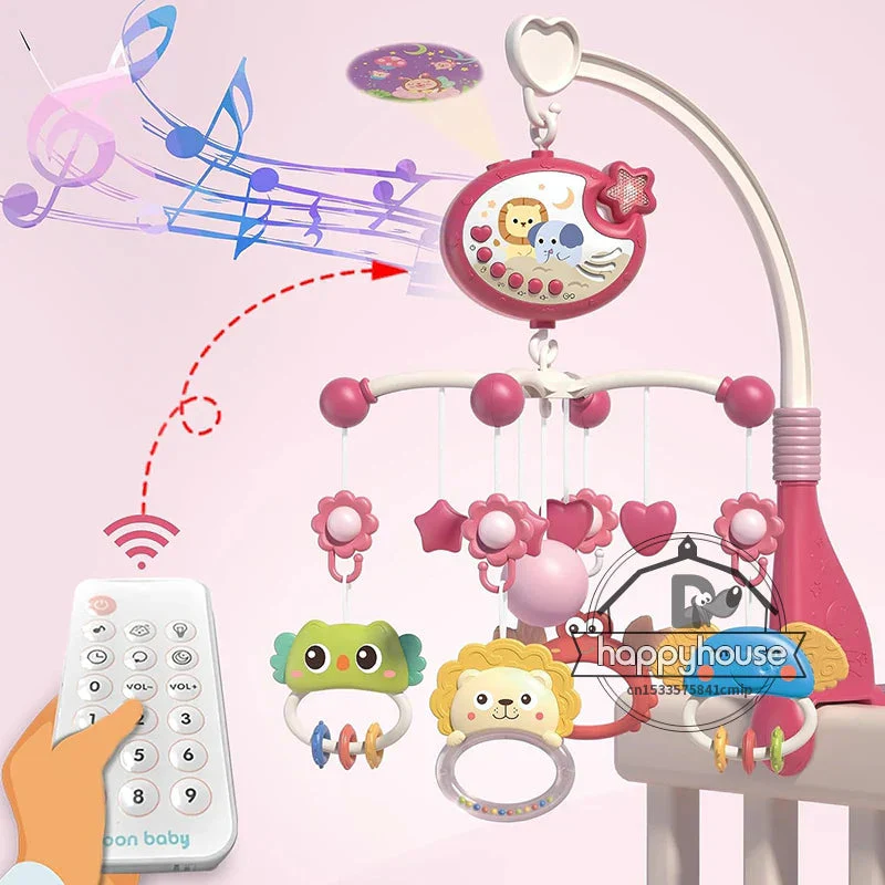 Musical Baby Crib Mobile - Lights, Music & Projection | Remote Control Crib Toy for Newborns - Image 9