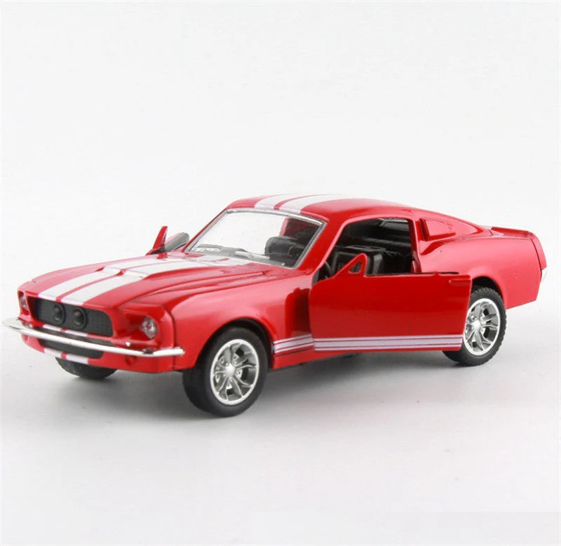 Mustang  Door Pull Back Alloy Car Alloy Toy Car Model - Image 5