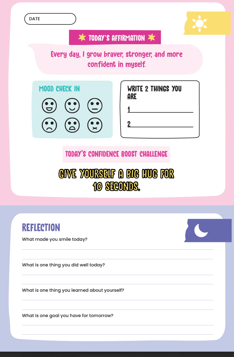 My Confidence, My Superpower: Self-Love Journal by Zoe Oli - Image 3