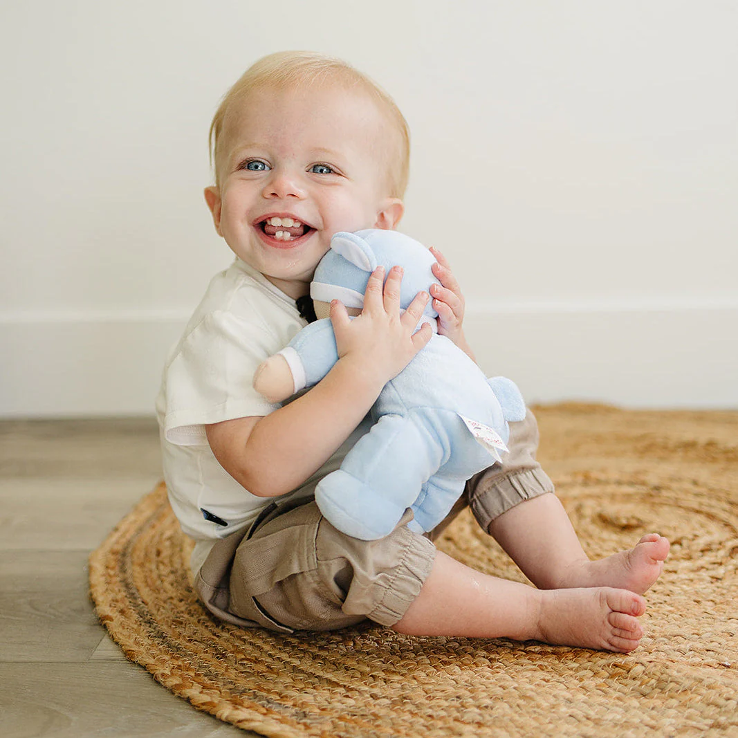 My First Baby Boy Doll in Blue with Rattle - Image 2