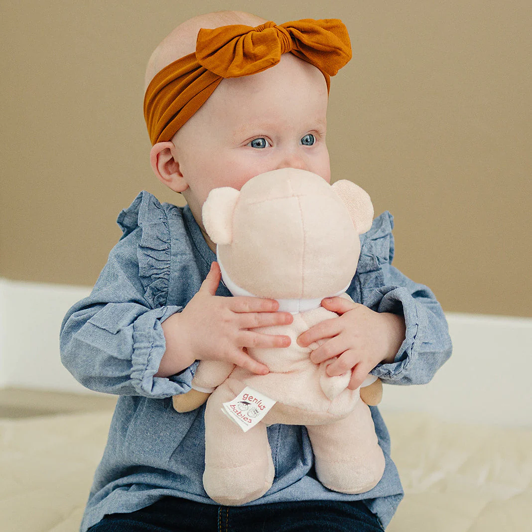My First Baby Girl Doll in Pink with Rattle - Image 3