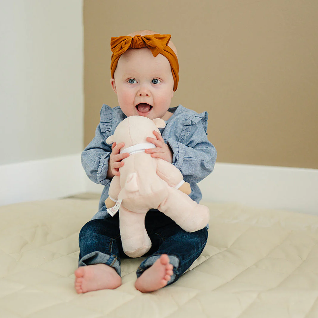 My First Baby Girl Doll in Pink with Rattle - Image 6