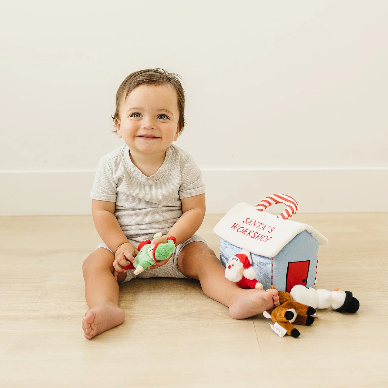 My First Christmas Santa's Workshop Playset with 4 ct Sensory Toys - Image 4
