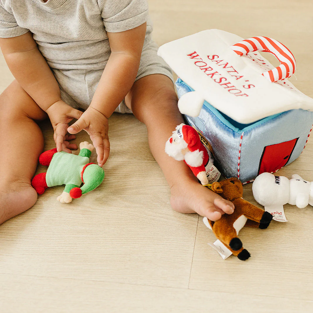 My First Christmas Santa's Workshop Playset with 4 ct Sensory Toys - Image 7