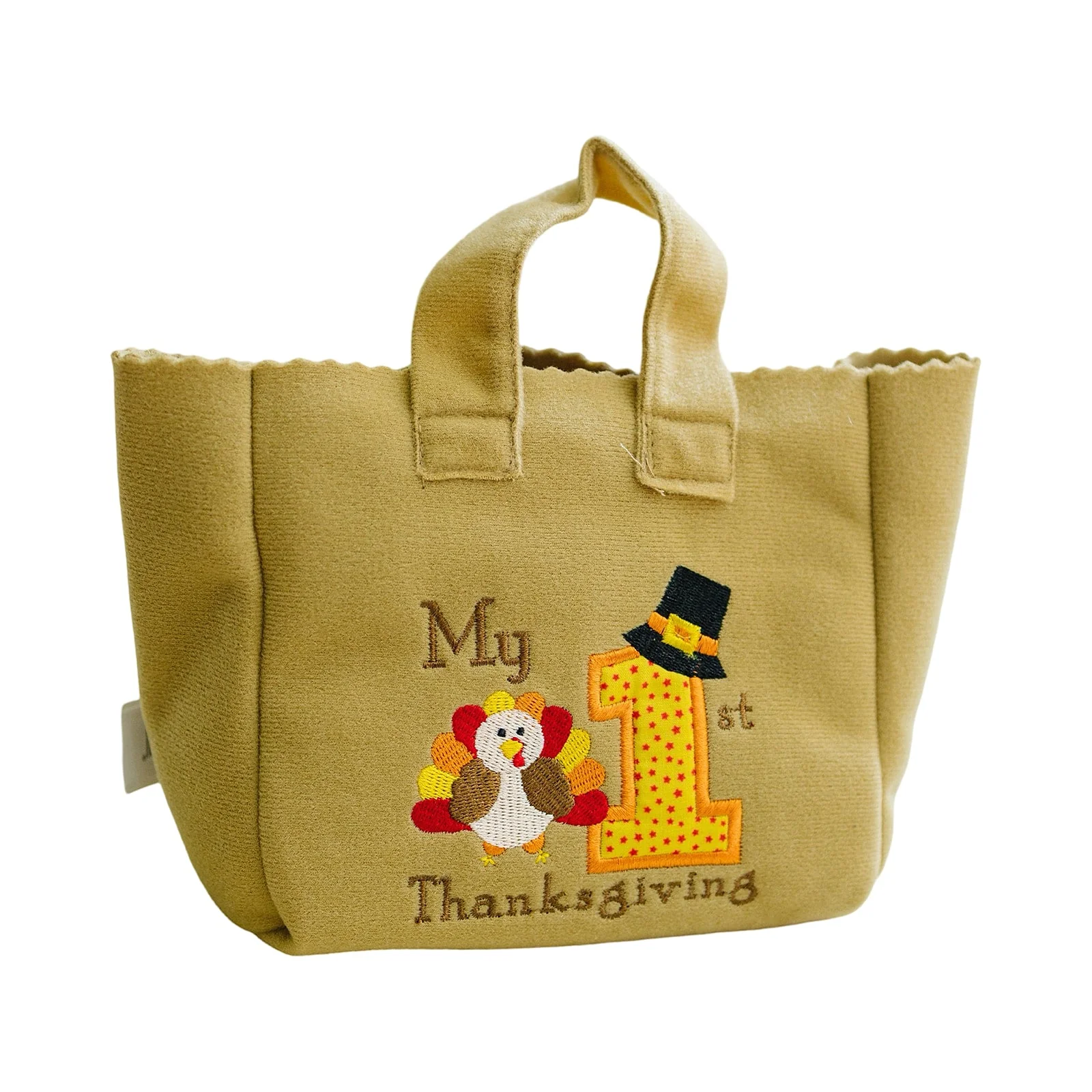 My First Thanksgiving Toy with Plush Gobble Turkey, Teddy Bear, Little Pumpkin Pie - Image 3