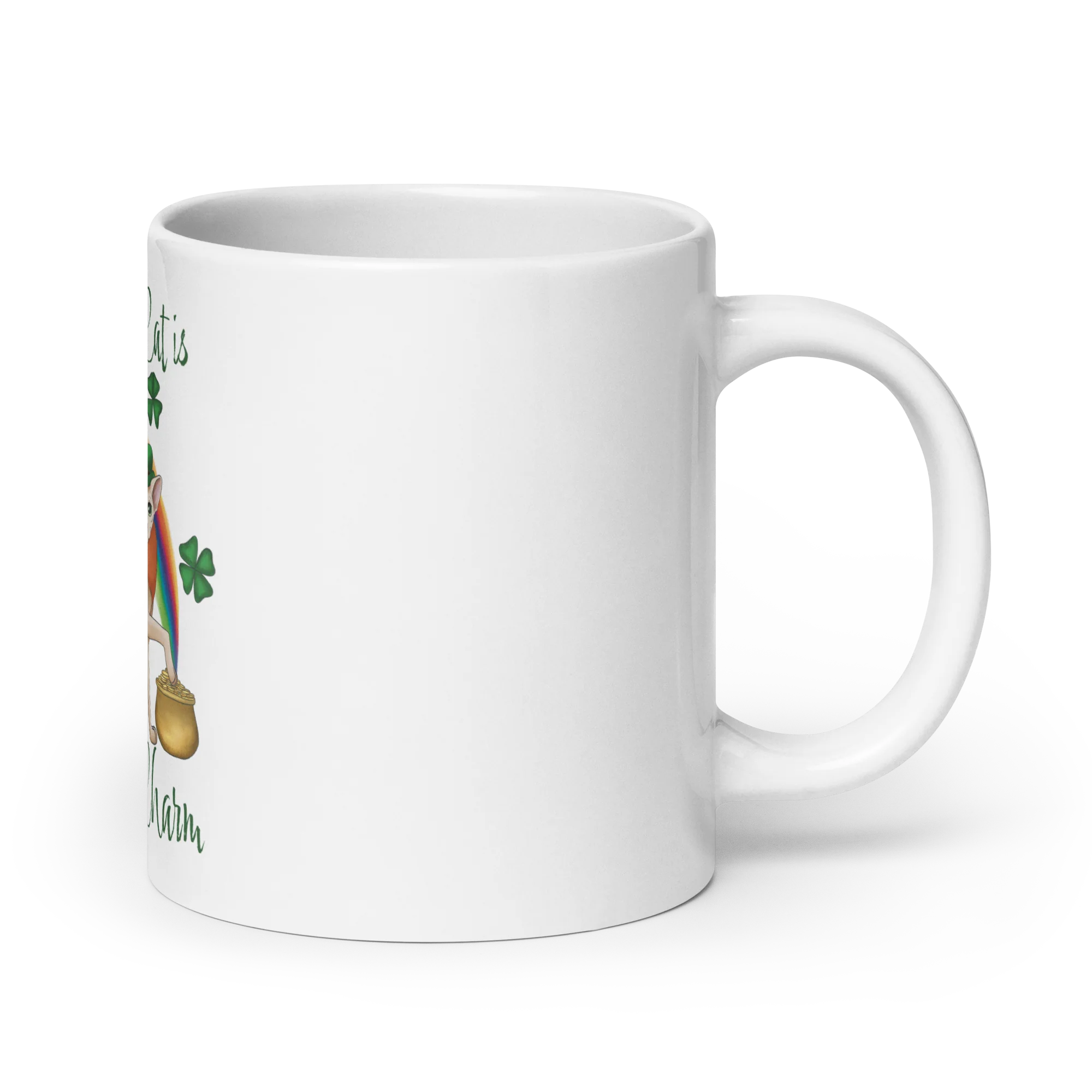 "MY SPHYNX IS MY LUCKY CHARM" COFFEE MUG - Image 2