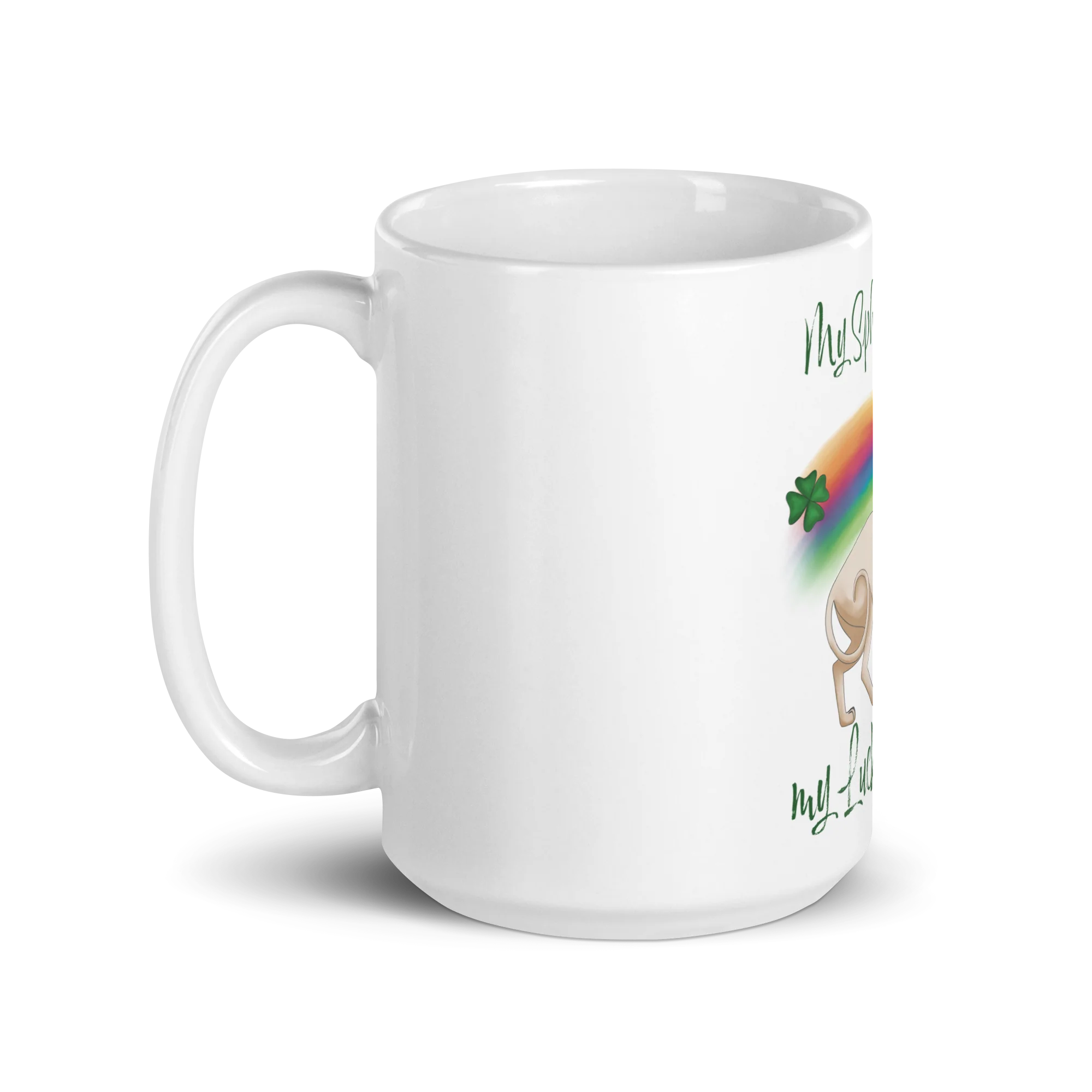 "MY SPHYNX IS MY LUCKY CHARM" COFFEE MUG - Image 7