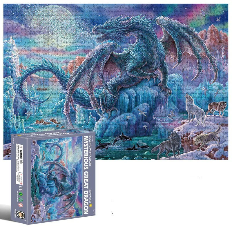 Mysterious Dragon High Difficulty 2000 Piece Puzzle - Image 2