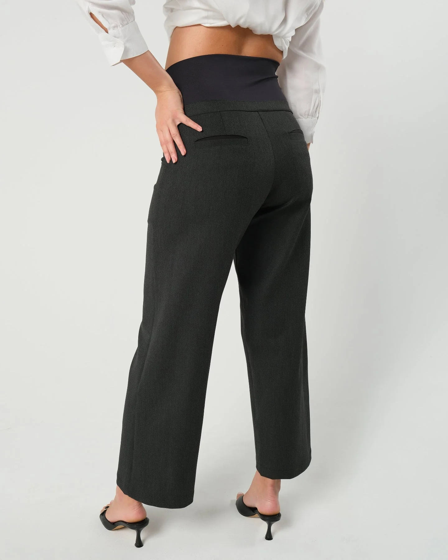 Nathalie Wide Leg Maternity Trouser (Regular & Petite) - Image 11