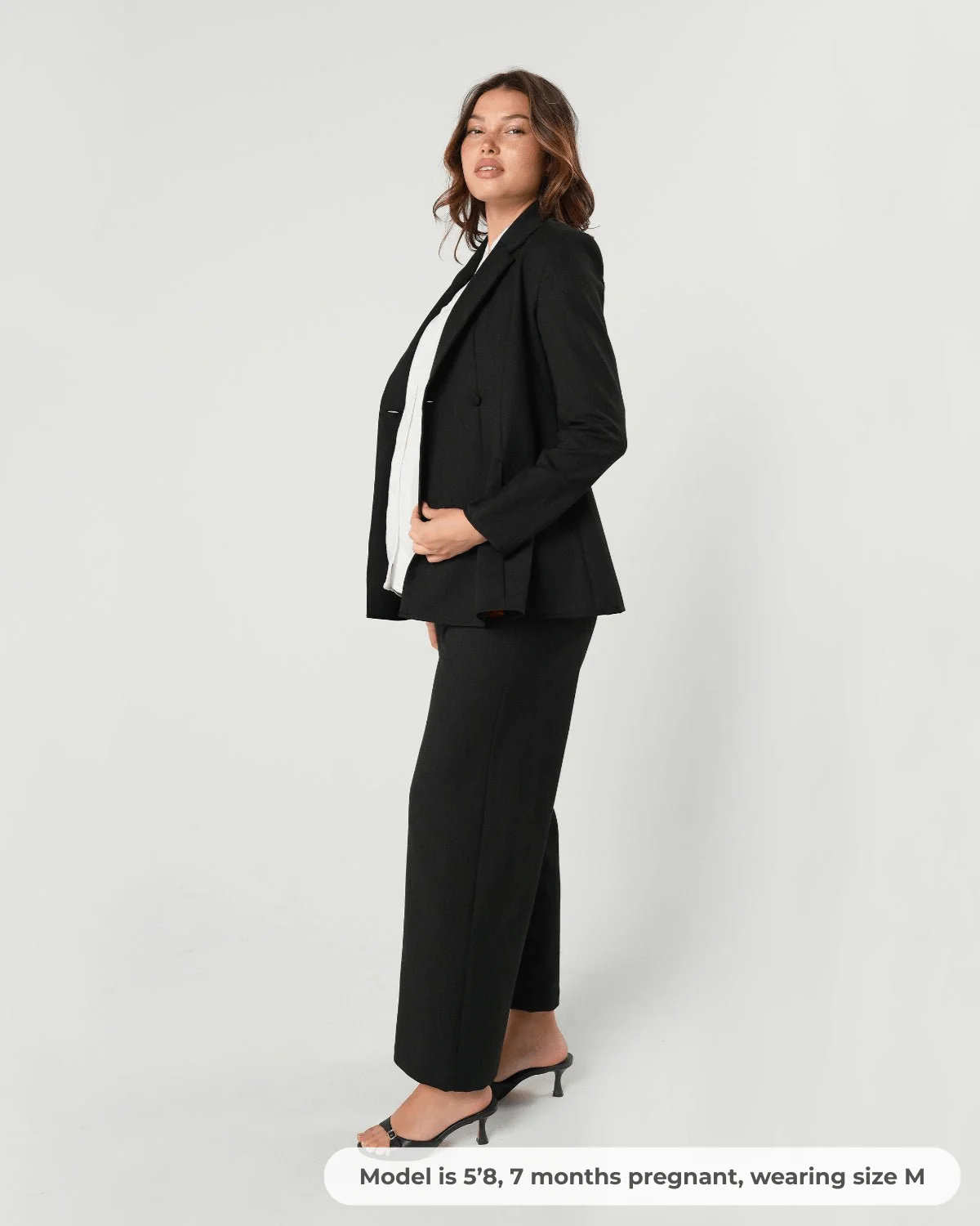 Nathalie Wide Leg Maternity Trouser (Regular & Petite) - Image 2