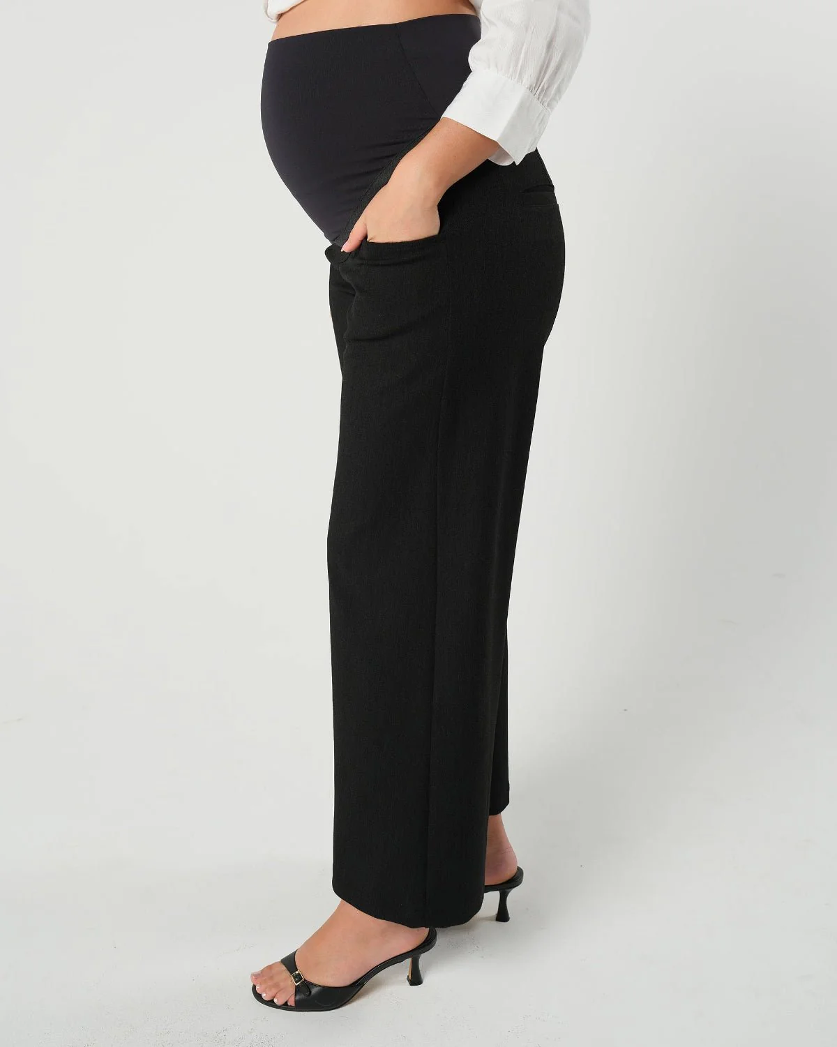 Nathalie Wide Leg Maternity Trouser (Regular & Petite) - Image 4
