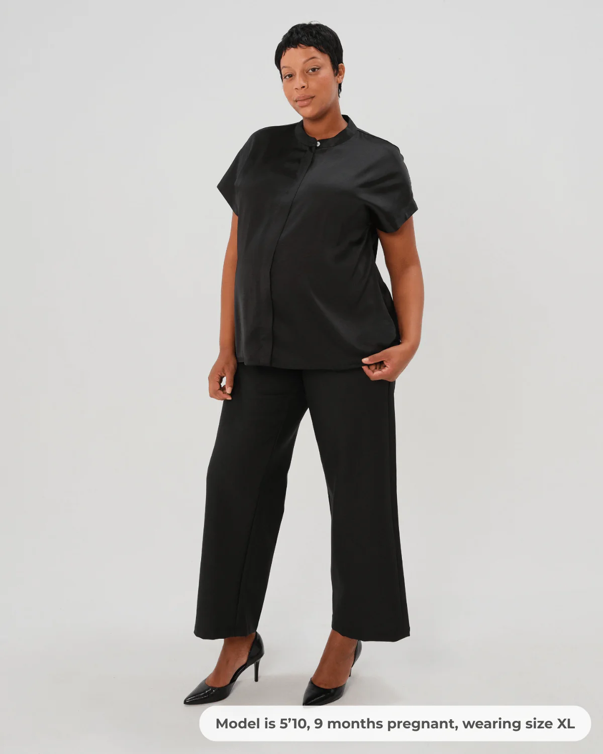 Nathalie Wide Leg Maternity Trouser (Regular & Petite) - Image 6