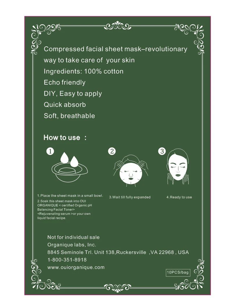 Natural Compressed facial mask  DIY Sheet mask - Image 3