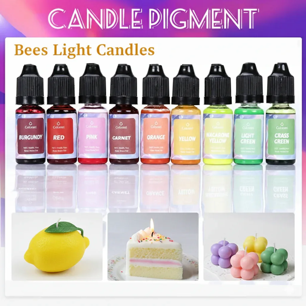 Natural Liquid Candle Pigment Set 24 Rich Colors Dye Colorant - Image 2