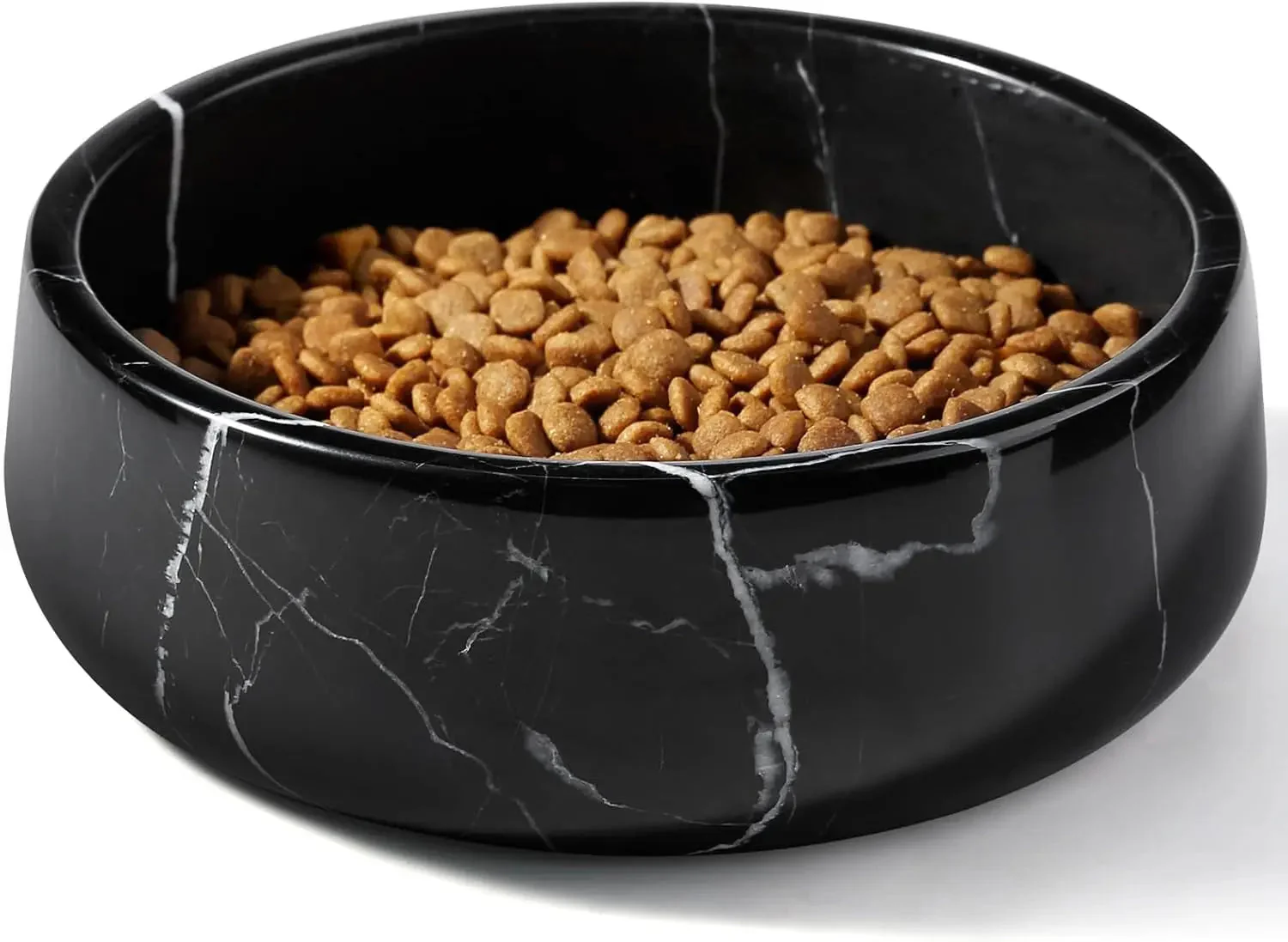 Natural Marble Dog & Cat Bowl | Weighted Non-Slip Pet Food & Water Dish - Image 5