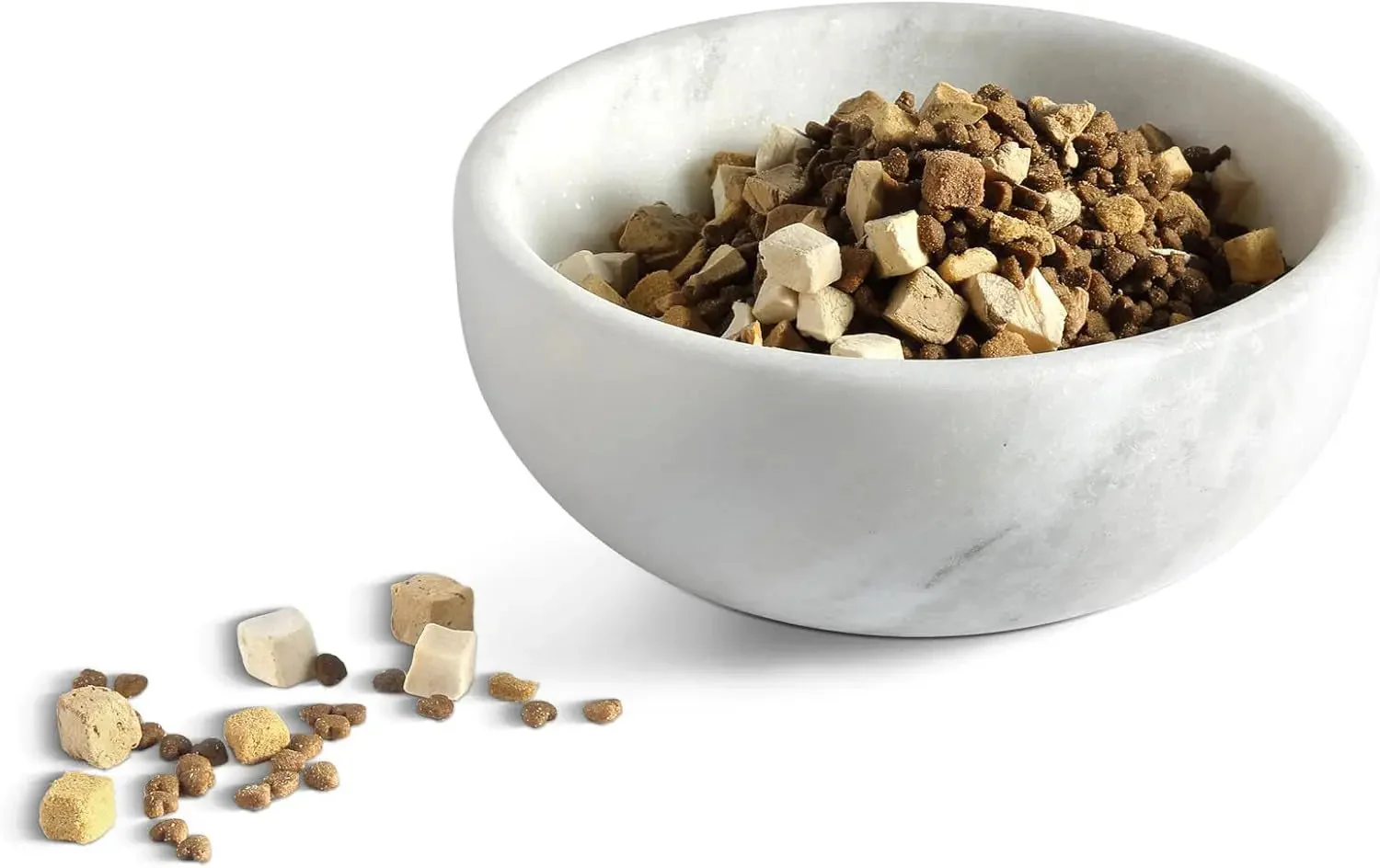 Natural Marble Dog & Cat Bowl | Weighted Non-Slip Pet Food & Water Dish - Image 6